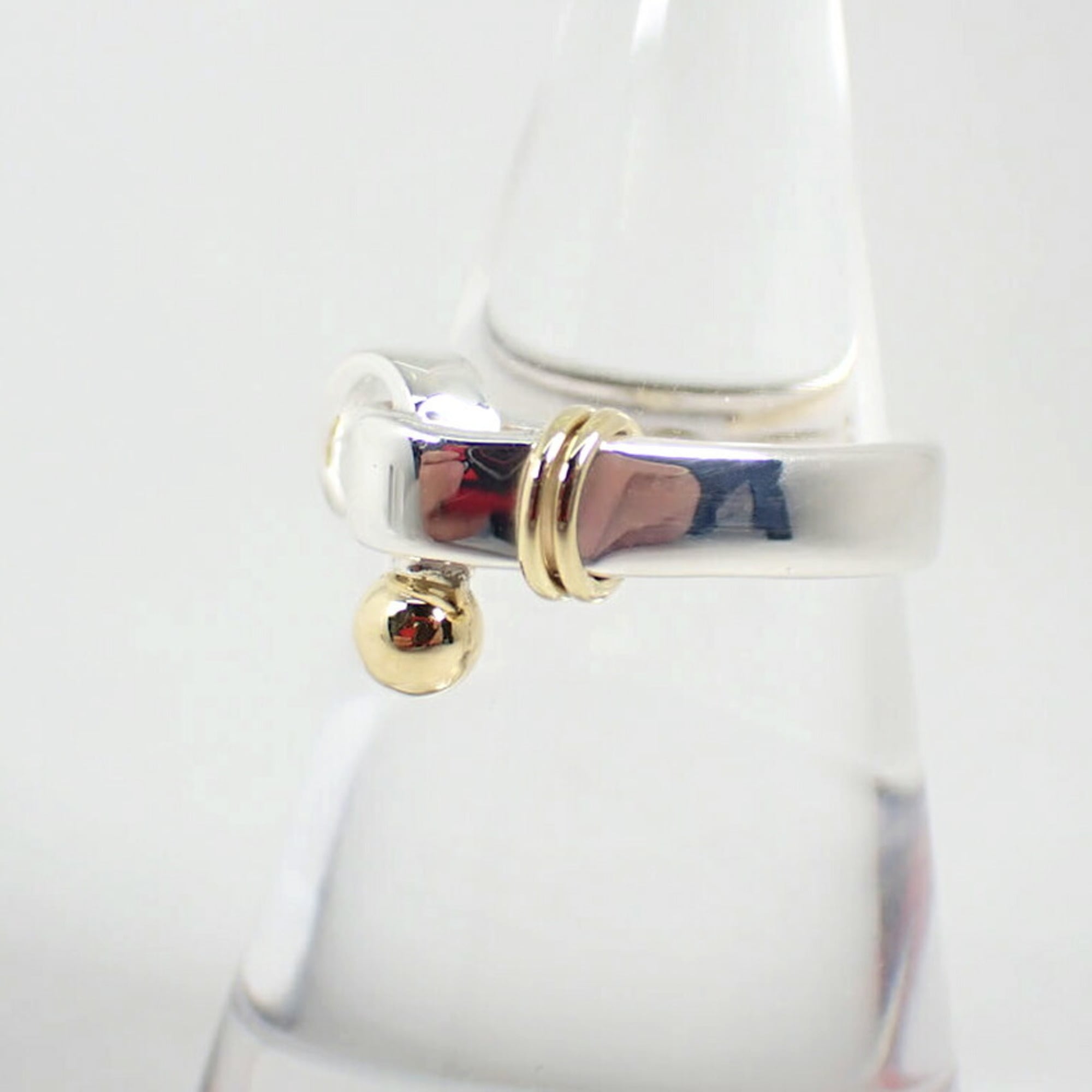 Tiffany Yellow Gold (18K) Sterling Silver 925 Band Ring (Pre-Owned)