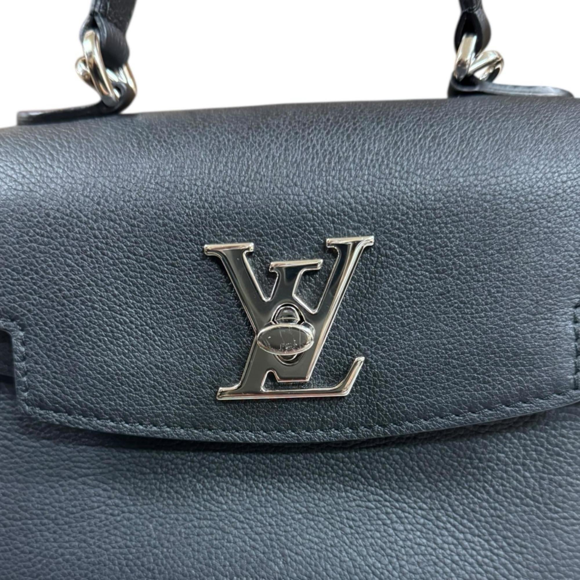 Louis Vuitton Black Noir Leather Shoulder Bag (Pre-Owned)