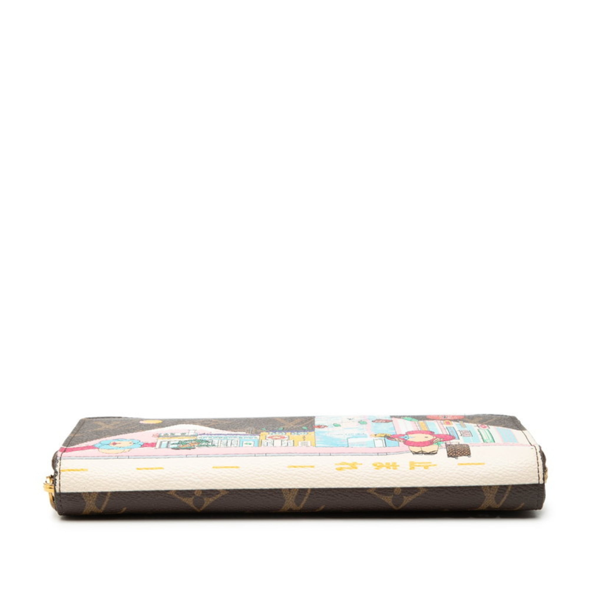 Louis Vuitton Brown Monogram Multi-Color Monogram Long Wallet (Bi-Fold) (Pre-Owned)