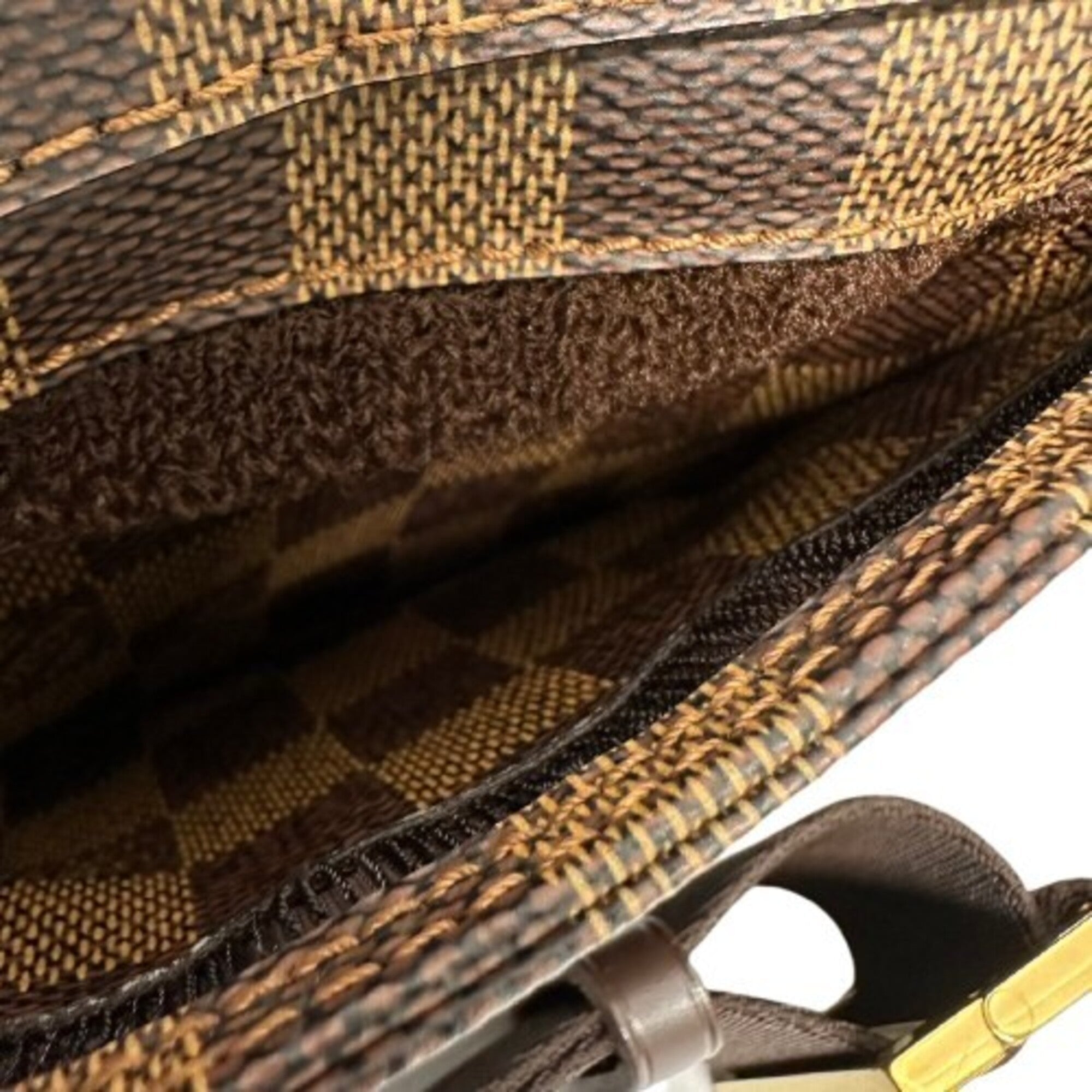 Louis Vuitton Damier Brown Damier Canvas Shoulder Bag Sling Bag (Pre-Owned)