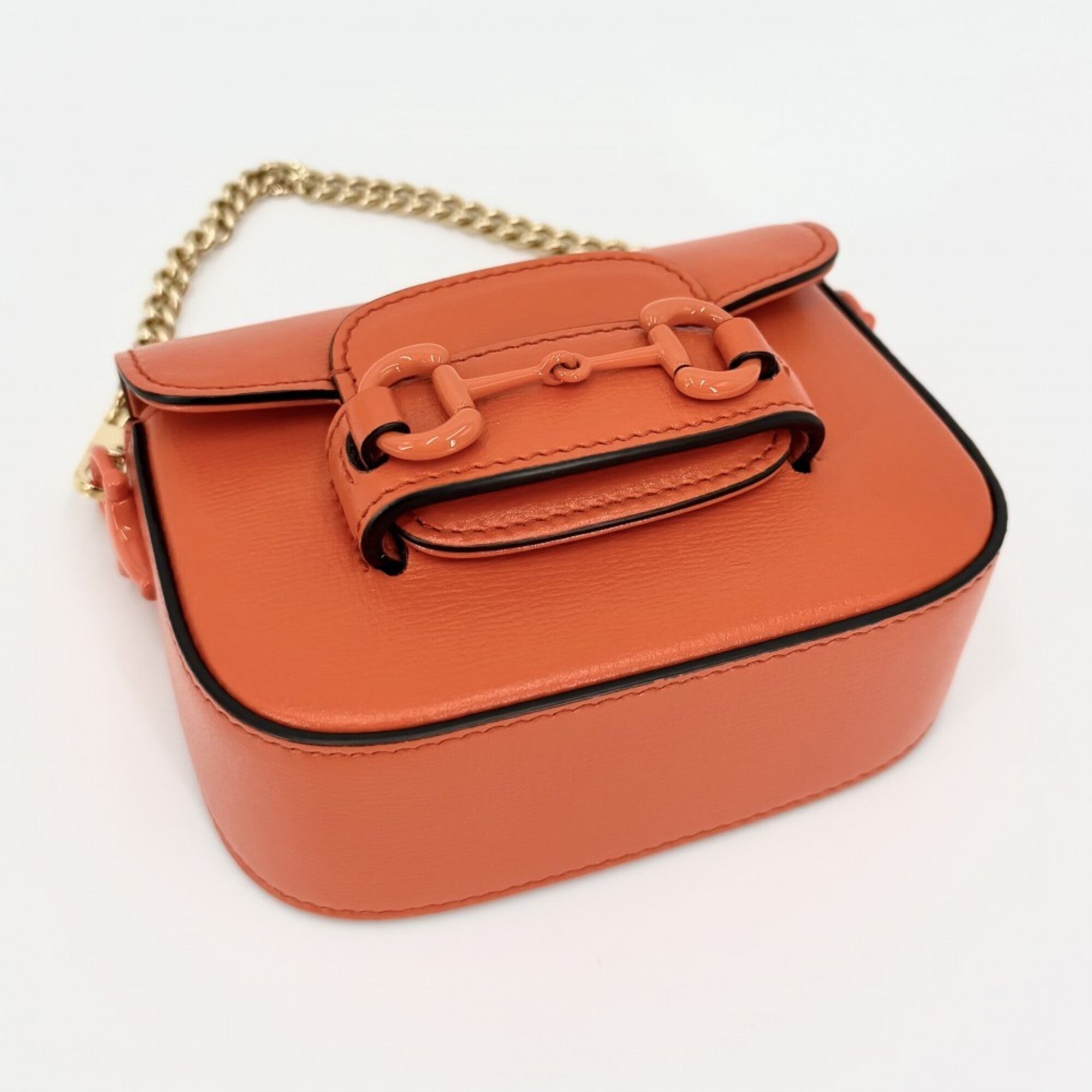 Gucci Orange Leather Shoulder Bag (Pre-Owned)