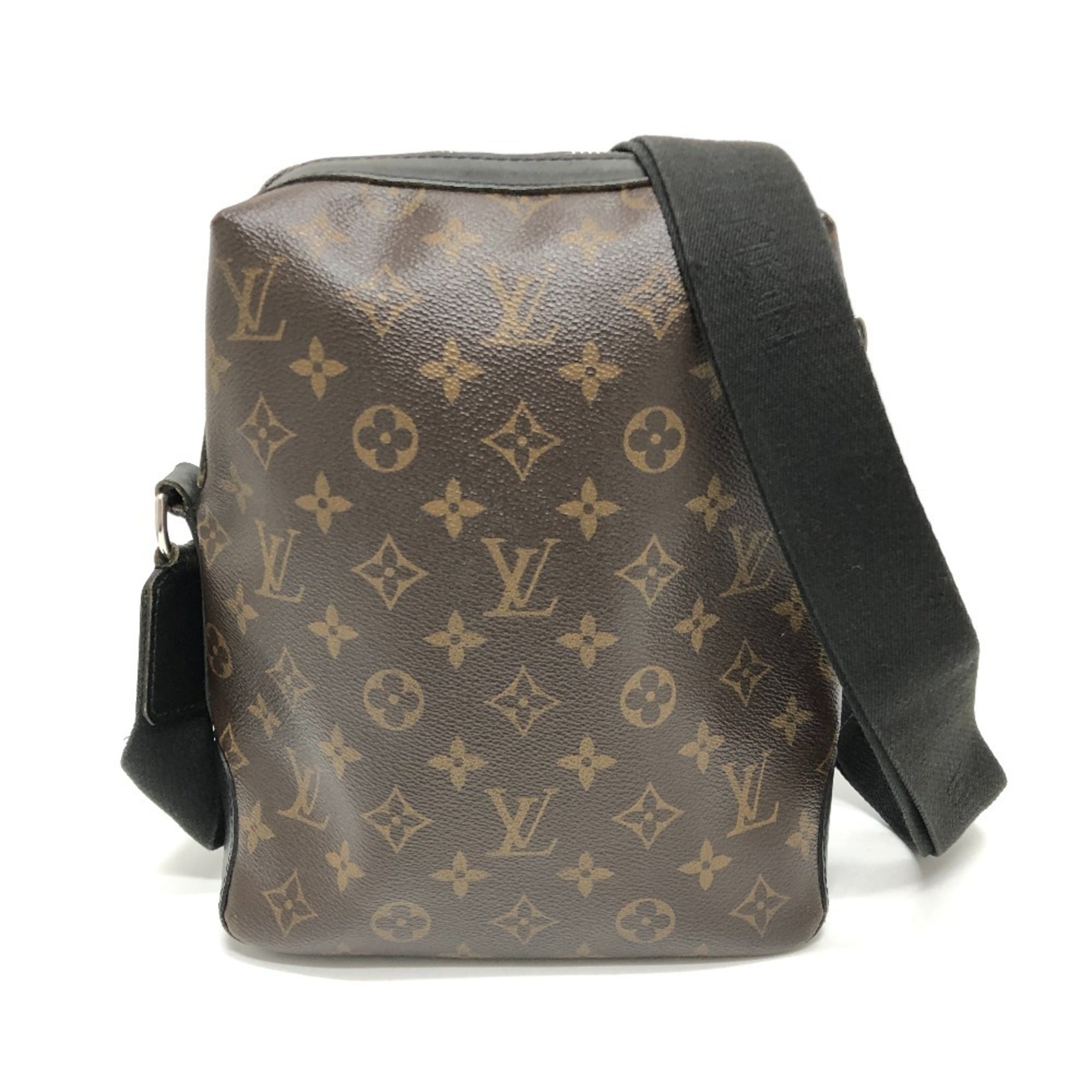 Louis Vuitton Black Brown Monogram Canvas Shoulder Bag (Pre-Owned)