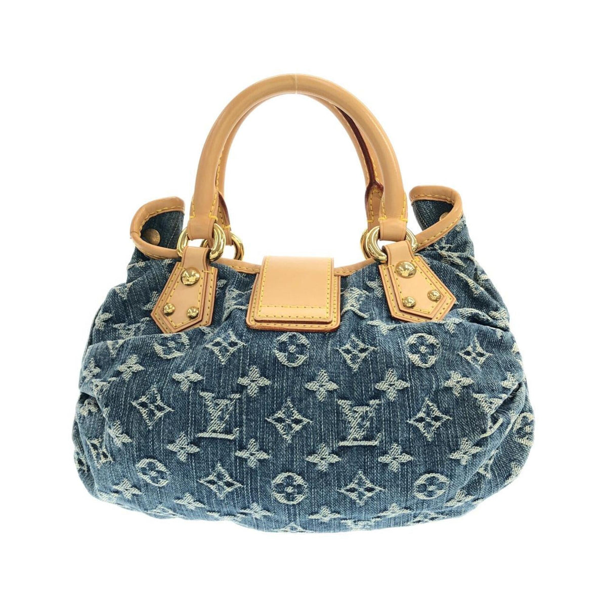 Louis Vuitton Monogram Denim Blue Monogram Denim Handbag (Pre-Owned)