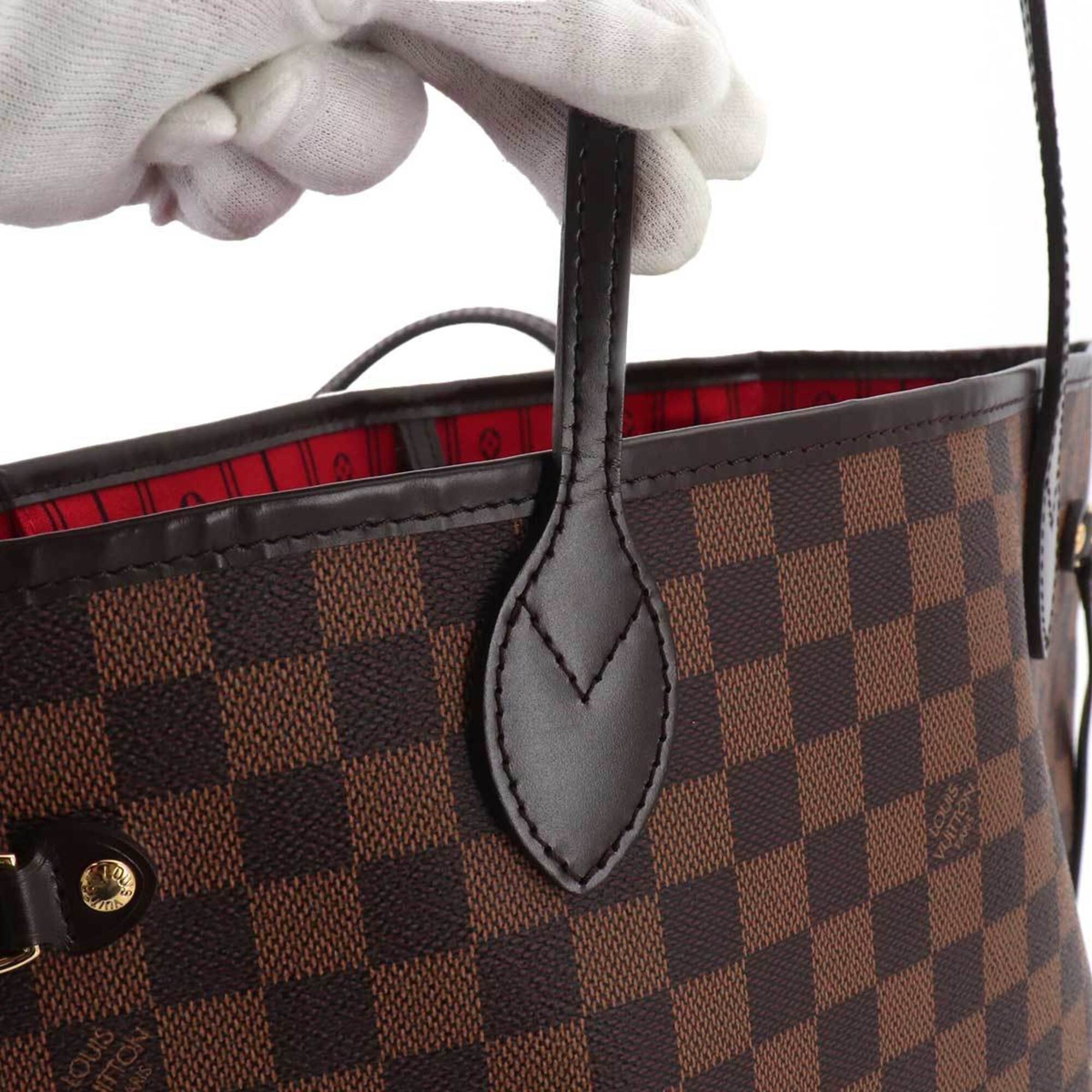 Louis Vuitton Cerise Ebene Damier Canvas Handbag Tote Bag (Pre-Owned)
