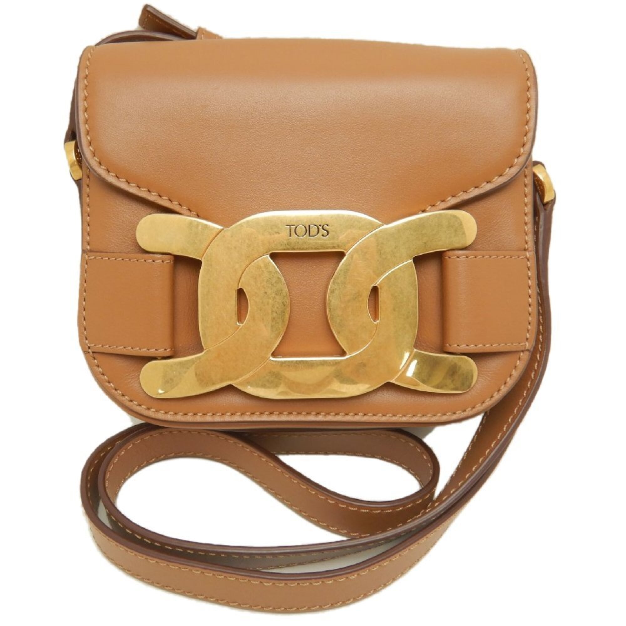 Tod's Brown Leather Shoulder Bag (Pre-Owned)
