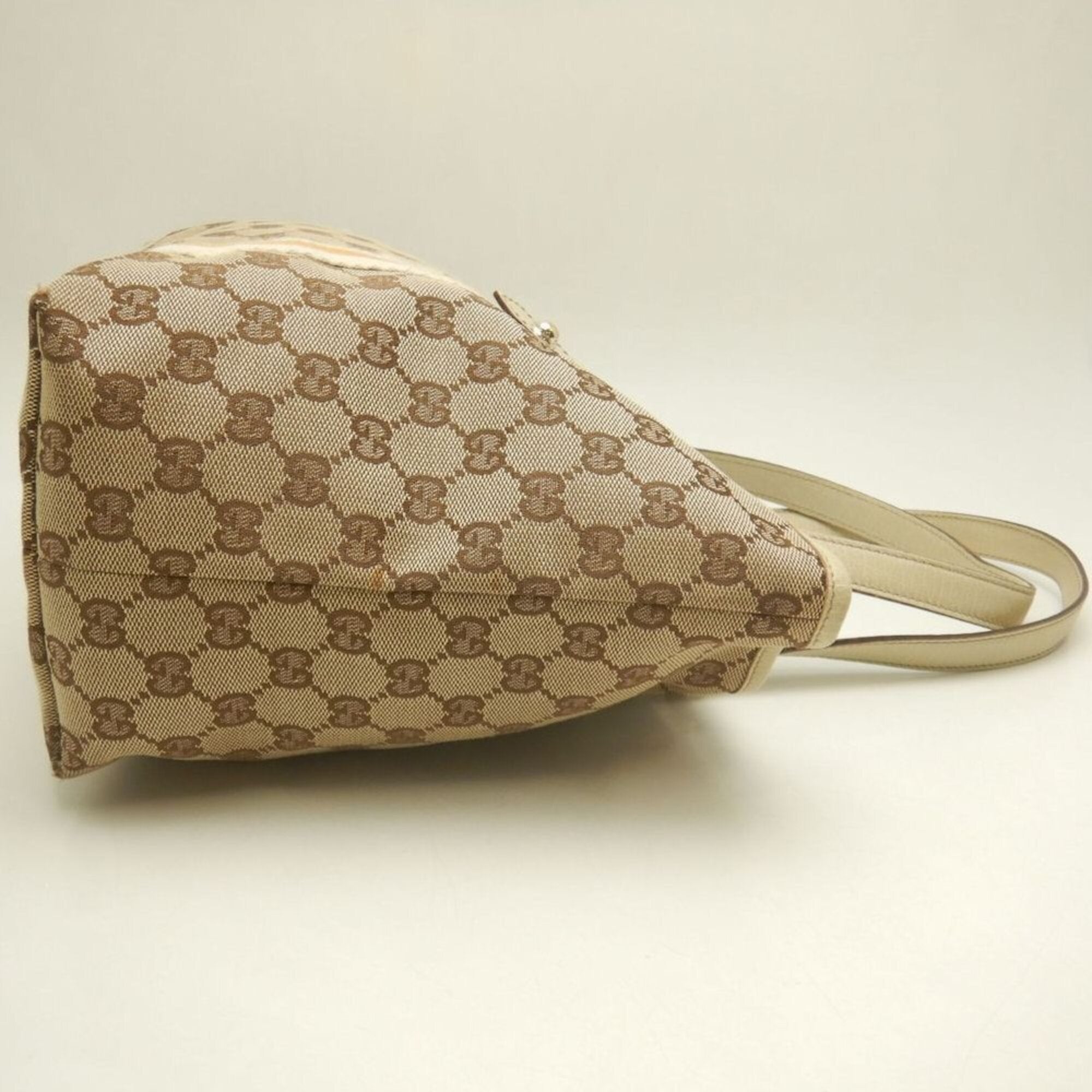 Gucci Beige Gg Canvas Tote Bag (Pre-Owned)