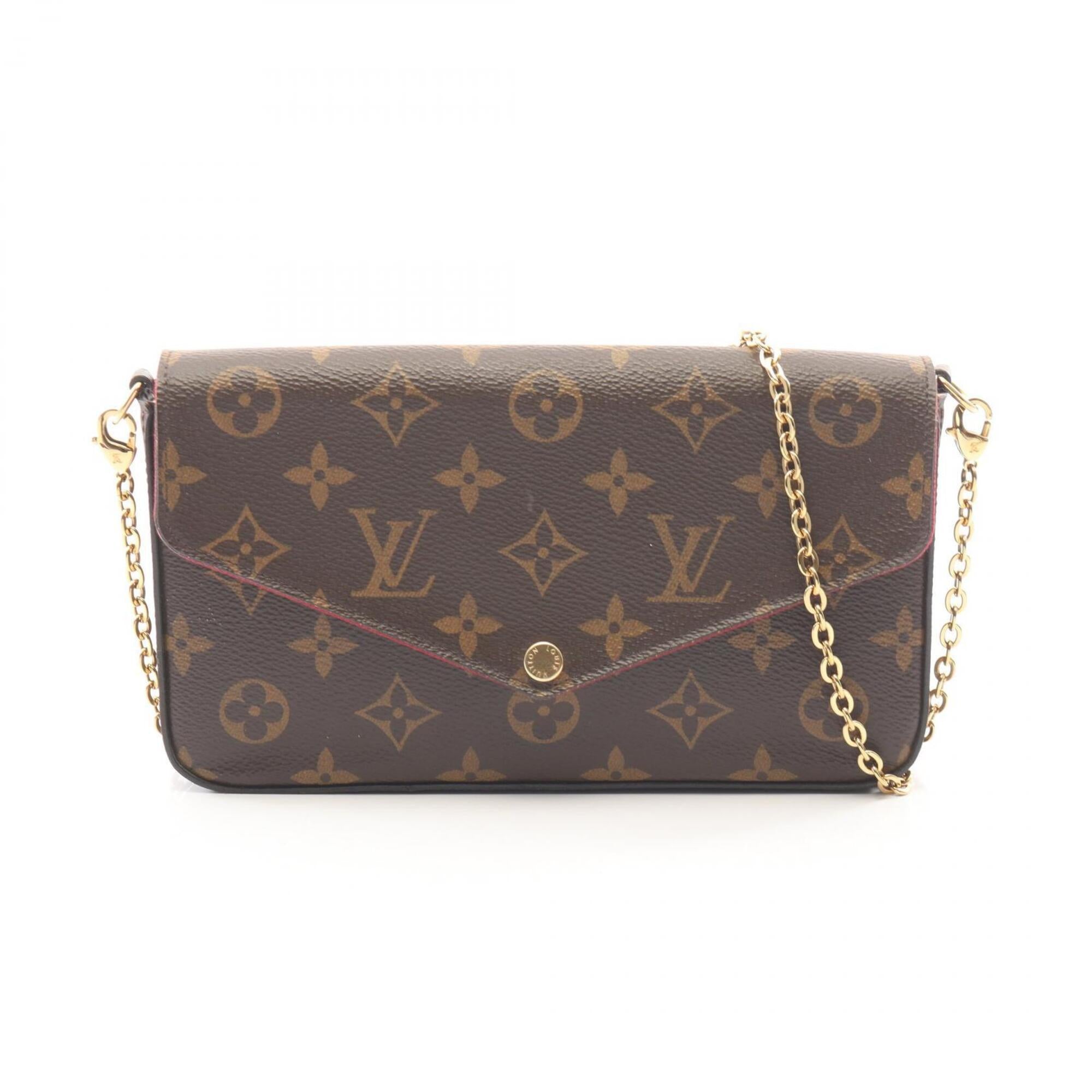 Louis Vuitton Brown Monogram Monogram Leather Handbag Pochette Shoulder Bag (Pre-Owned)