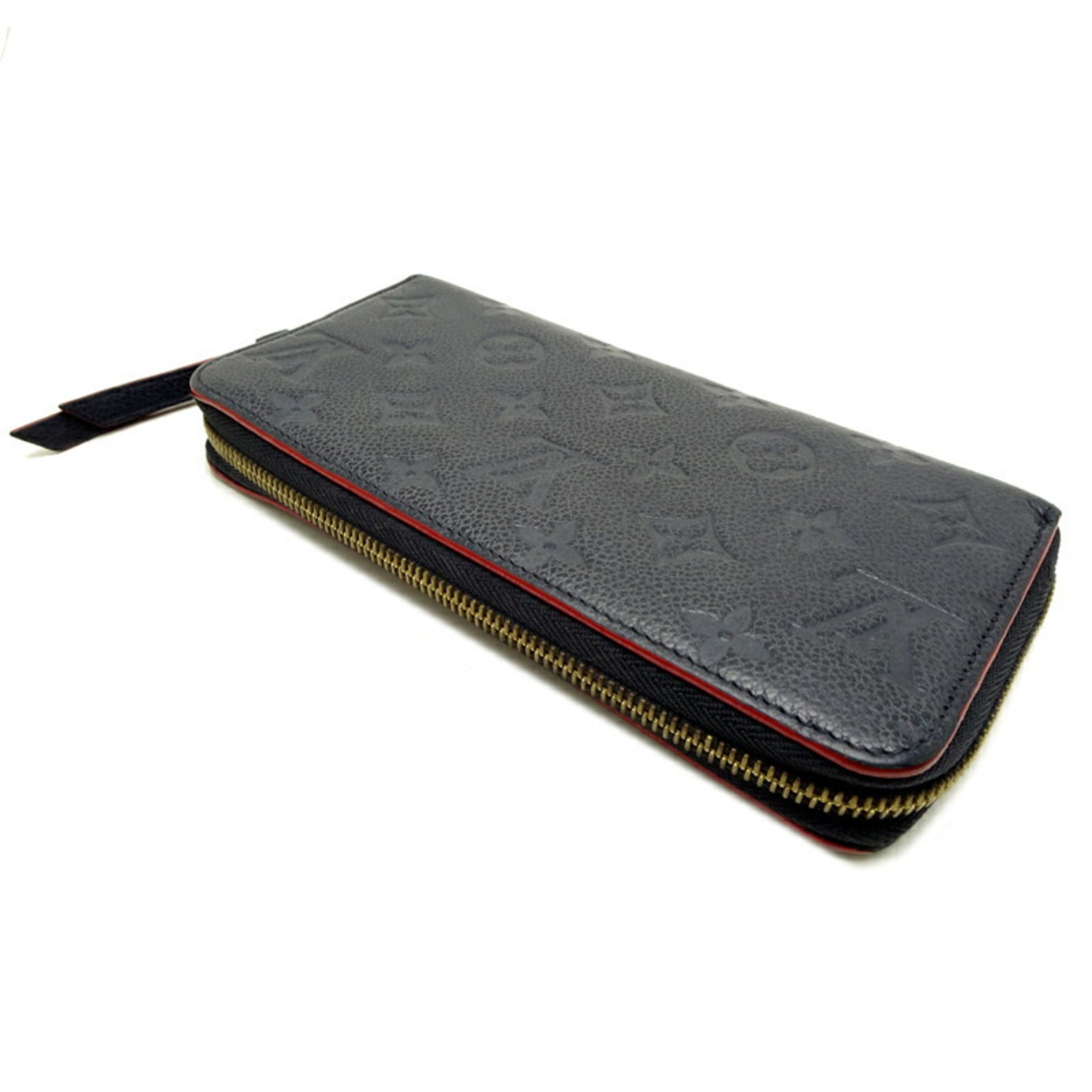 Louis Vuitton Marine Rouge Navy Monogram Empreinte Long Wallet (Bi-Fold) (Pre-Owned)