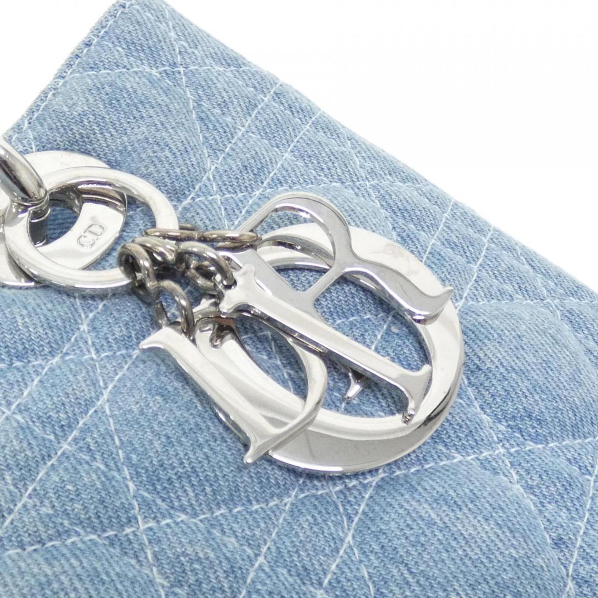 Christian Dior Light Blue Denim Handbag (Pre-Owned)