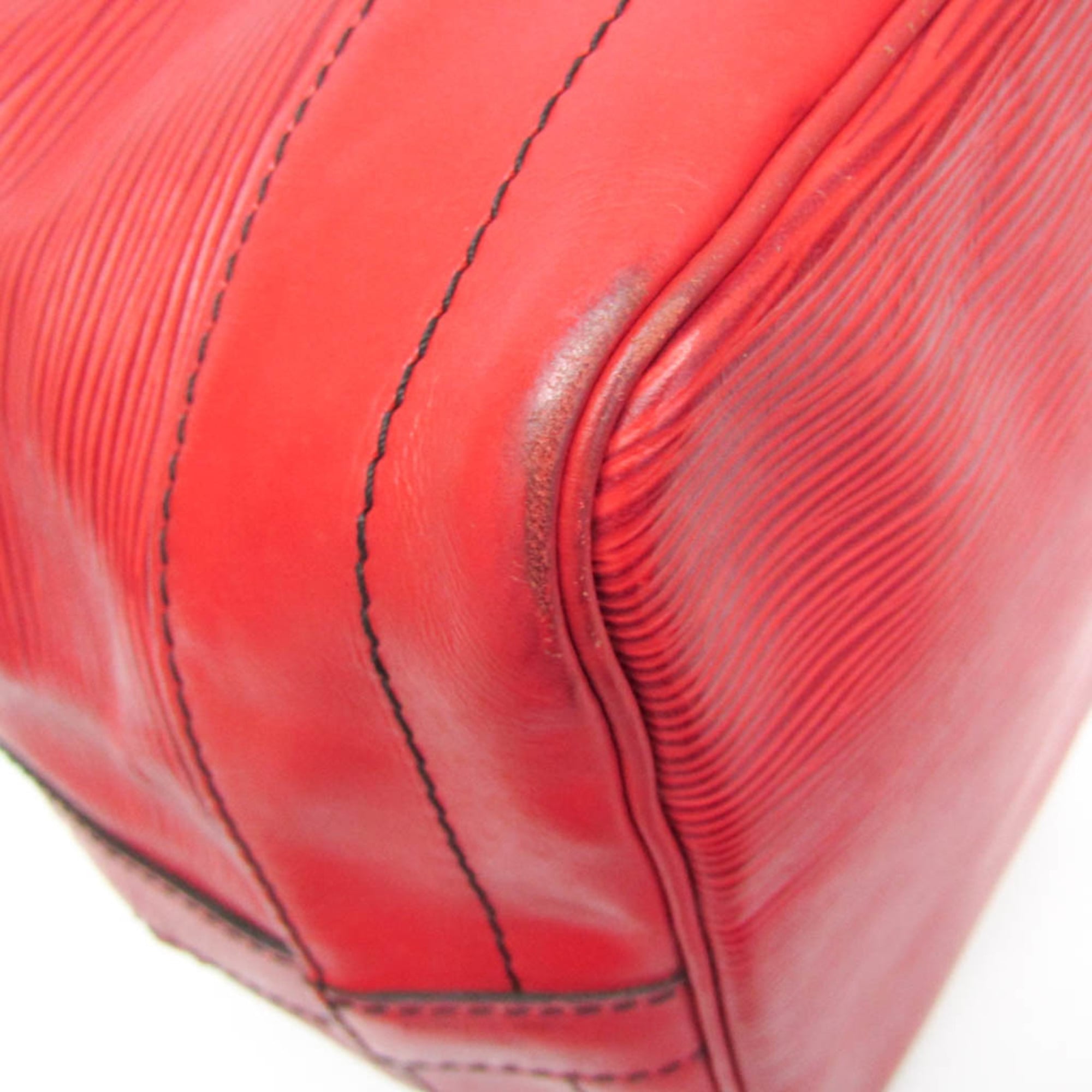 Louis Vuitton Noe Handbag Epi Leather Red Leather Shoulder Bag Bag (Pre-Owned)