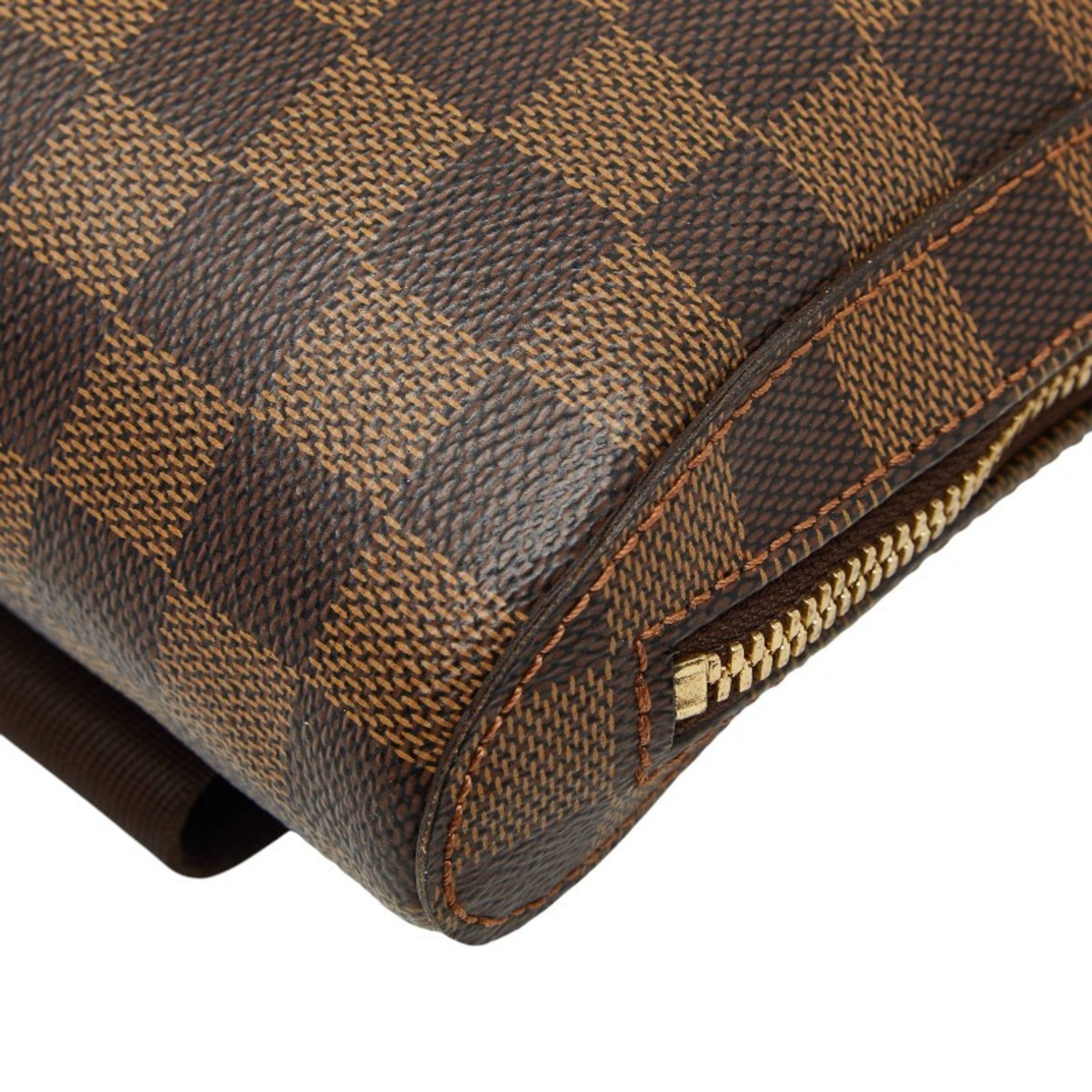 Louis Vuitton Brown Pvc Leather Sling Bag (Pre-Owned)