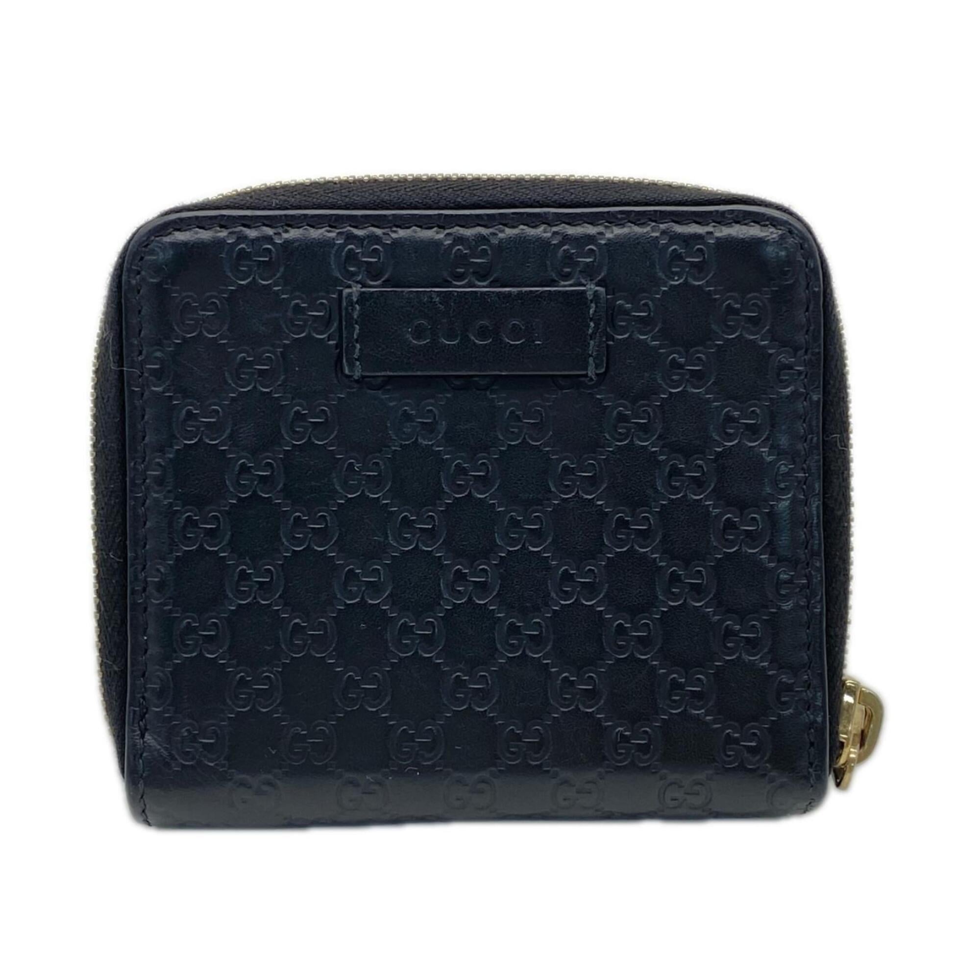 Gucci Microguccissima Black Leather Wallet (Bi-Fold) (Pre-Owned)