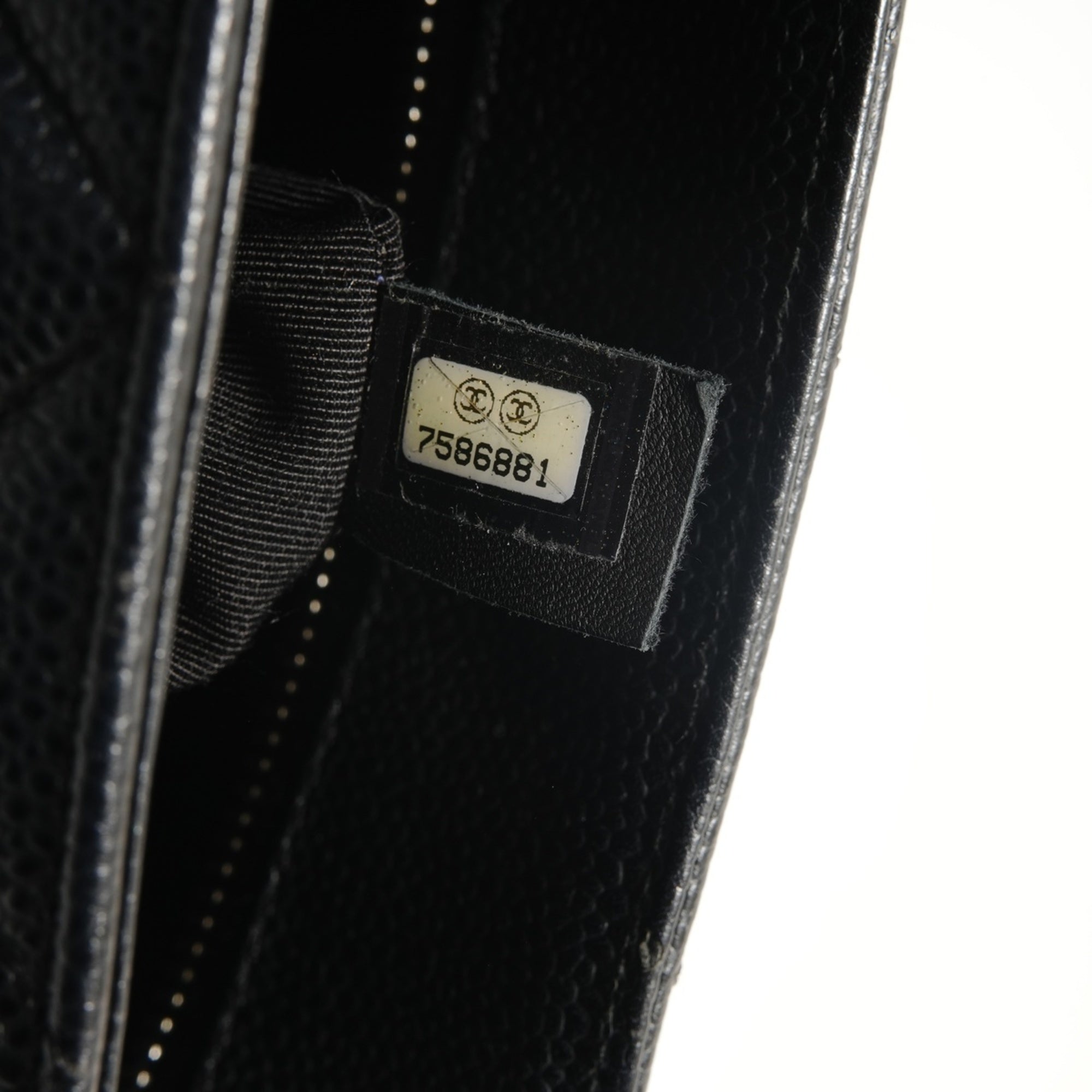 Chanel Black Grained Calfskin Tote Bag (Pre-Owned)