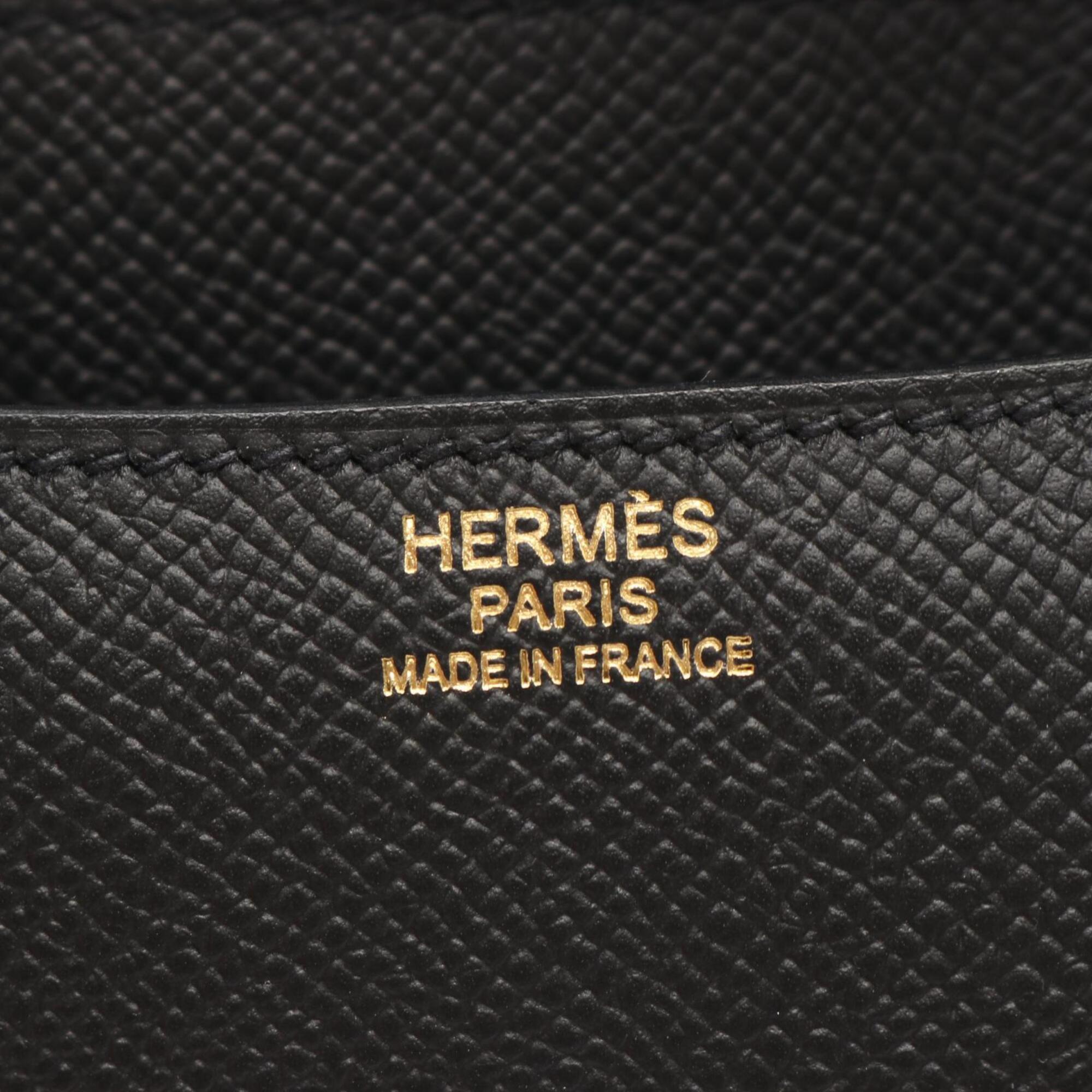 Hermes Black Epsom Leather Leather Handbag Shoulder Bag (Pre-Owned)
