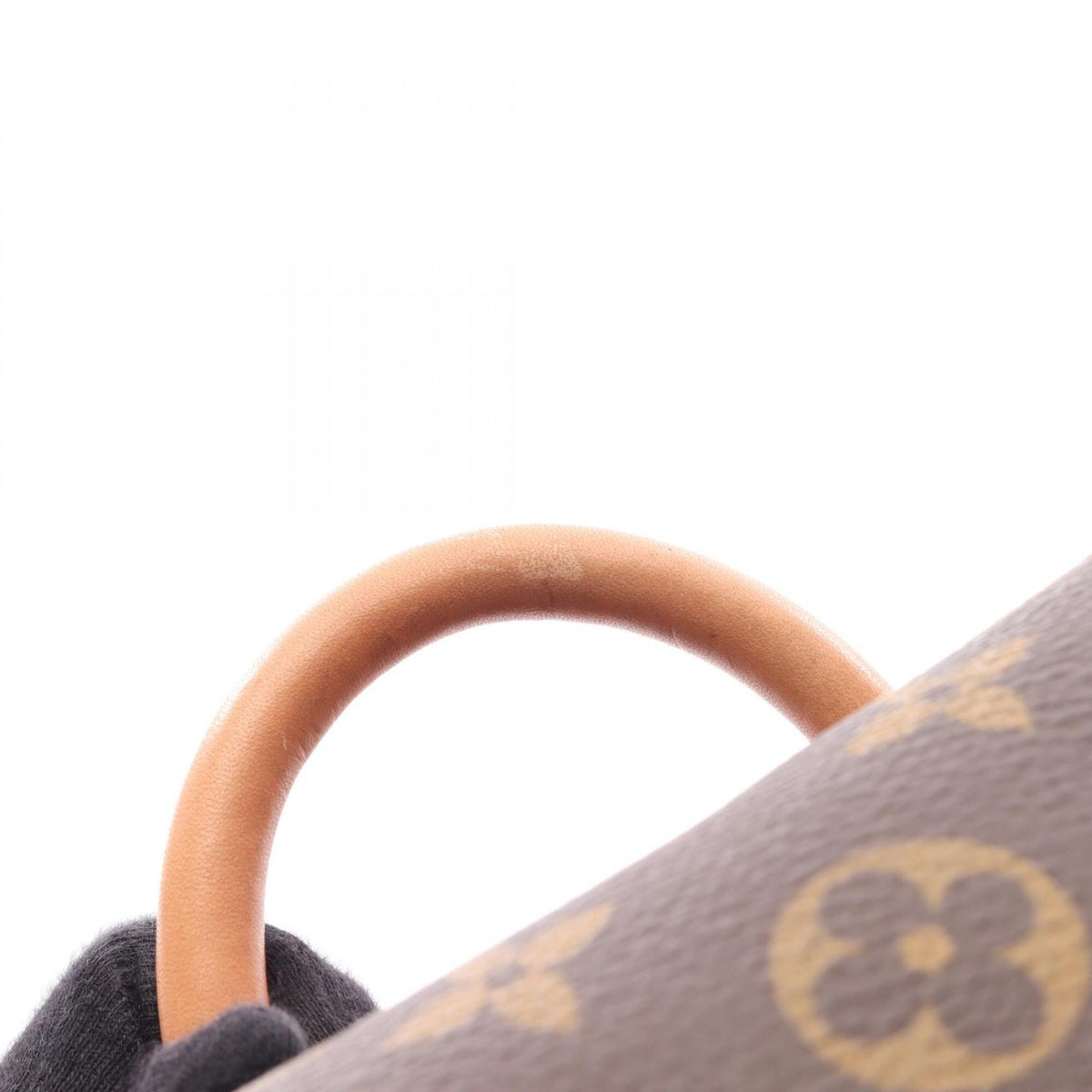 Louis Vuitton Brown Coated Canvas Leather Backpack Handbag (Pre-Owned)
