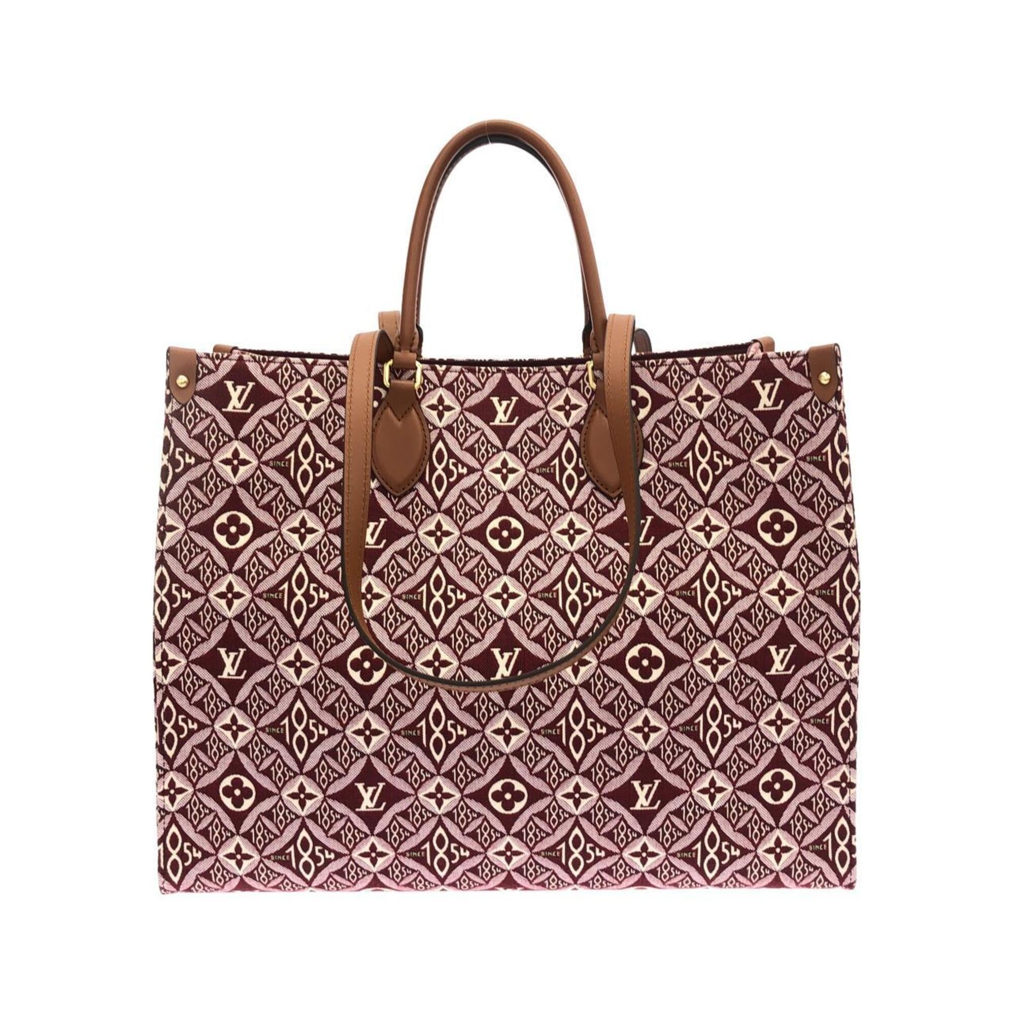 Louis Vuitton Bordeaux Jacquard Handbag (Pre-Owned)