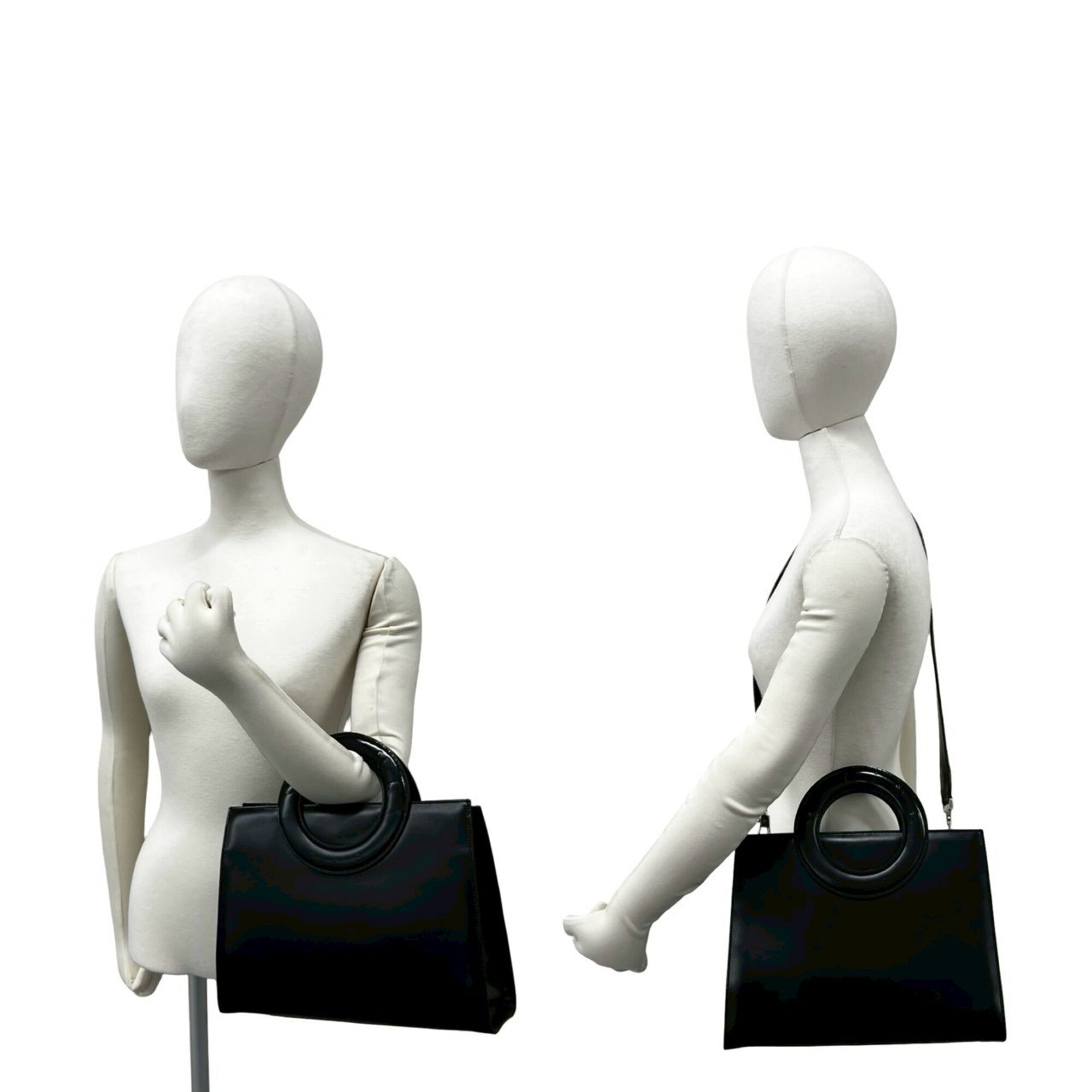 Celine Black Leather Handbag Shoulder Bag Tote Bag (Pre-Owned)