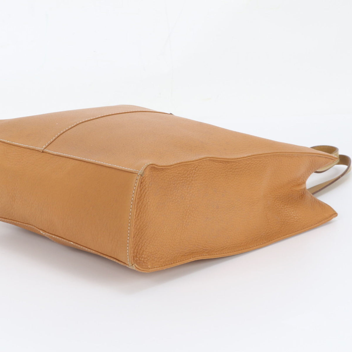 Burberry Camel Leather Handbag Shoulder Bag Tote Bag (Pre-Owned)