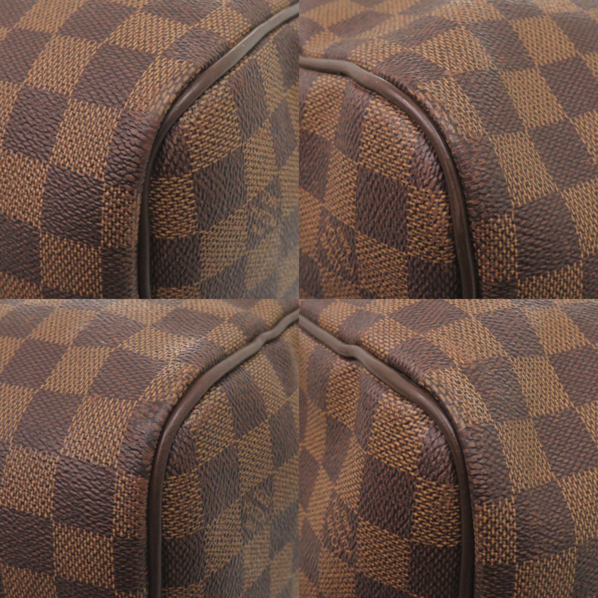 Louis Vuitton Damier Brown Damier Canvas Boston Bag (Pre-Owned)