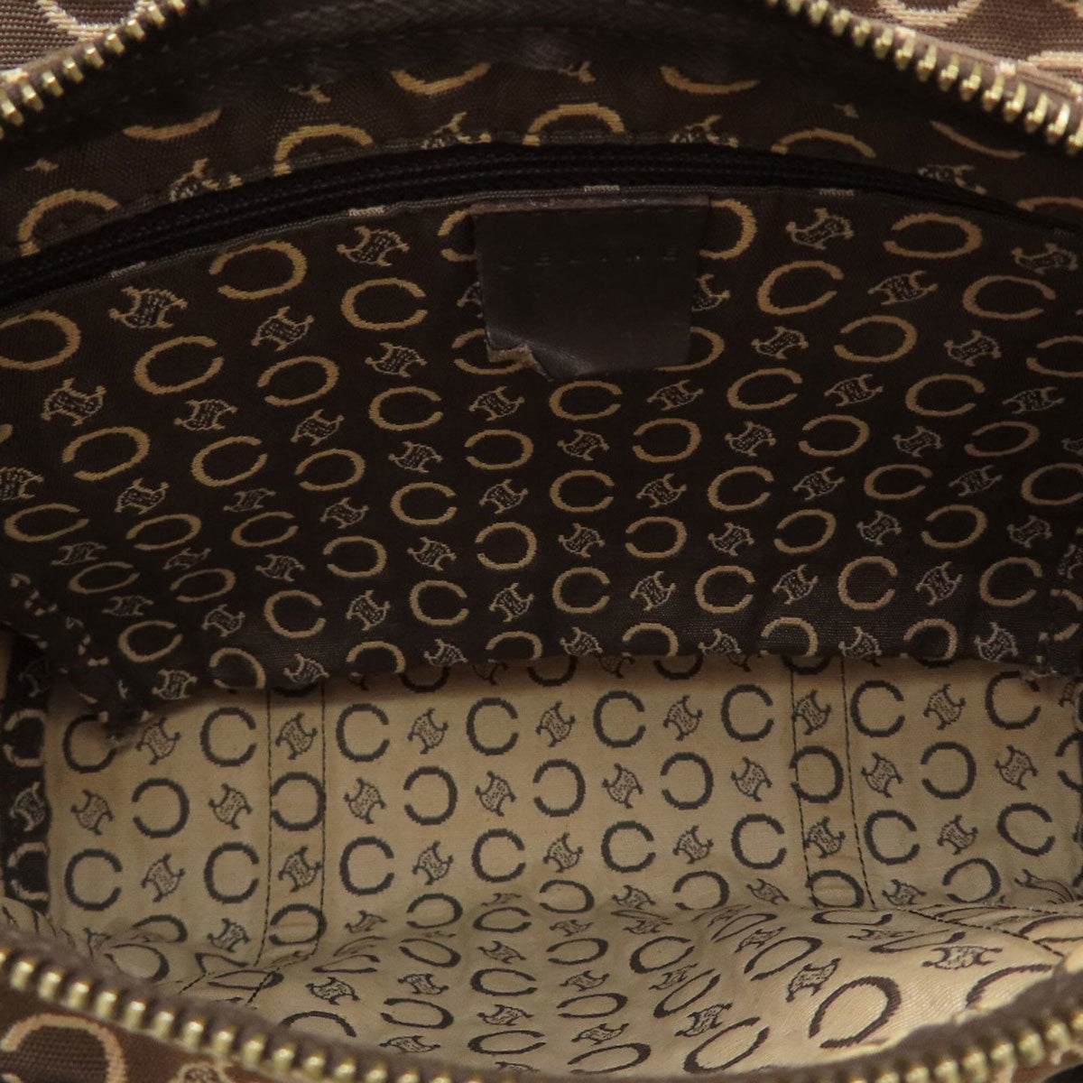 Celine Brown Canvas Handbag (Pre-Owned)