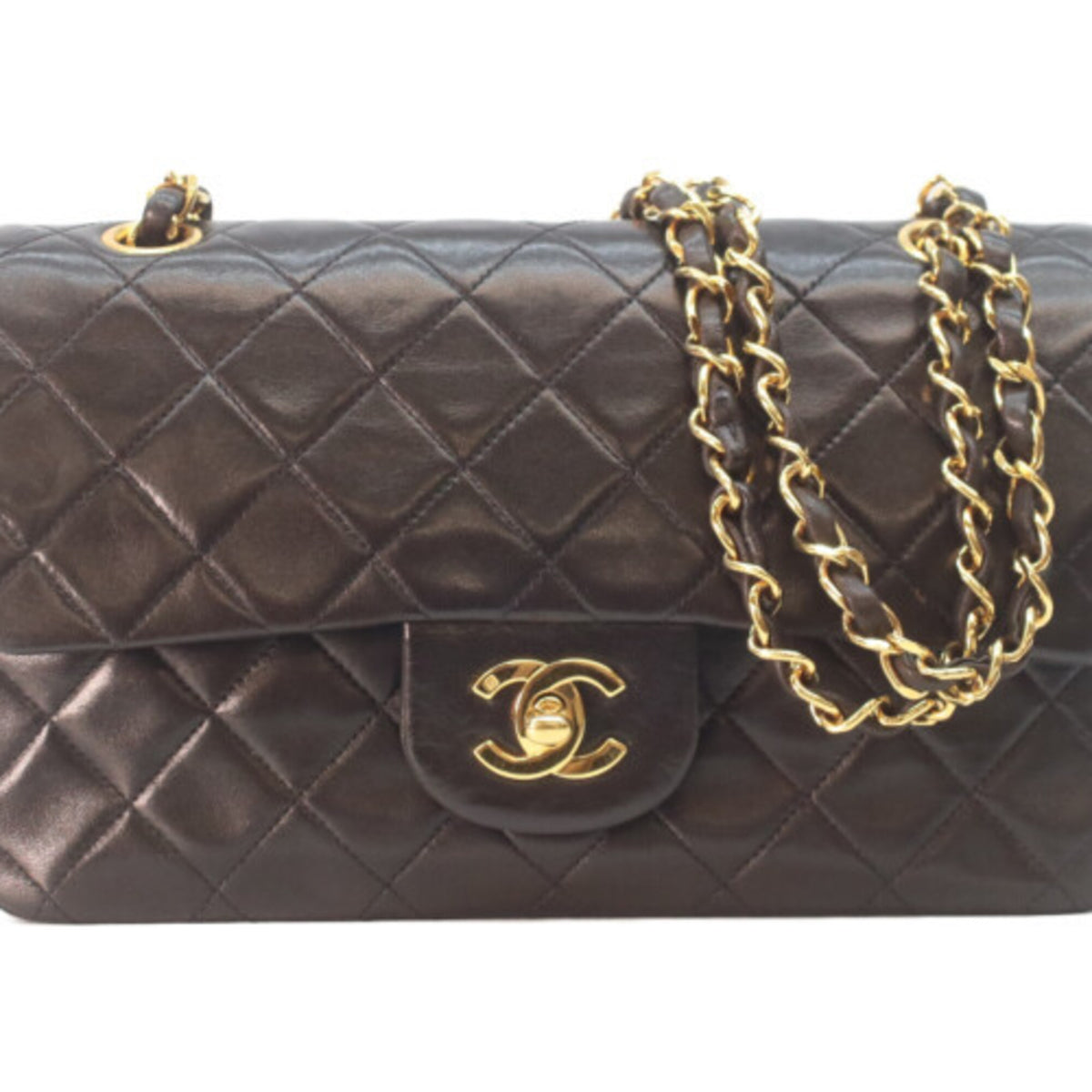 Chanel Black Leather Shoulder Bag (Pre-Owned)