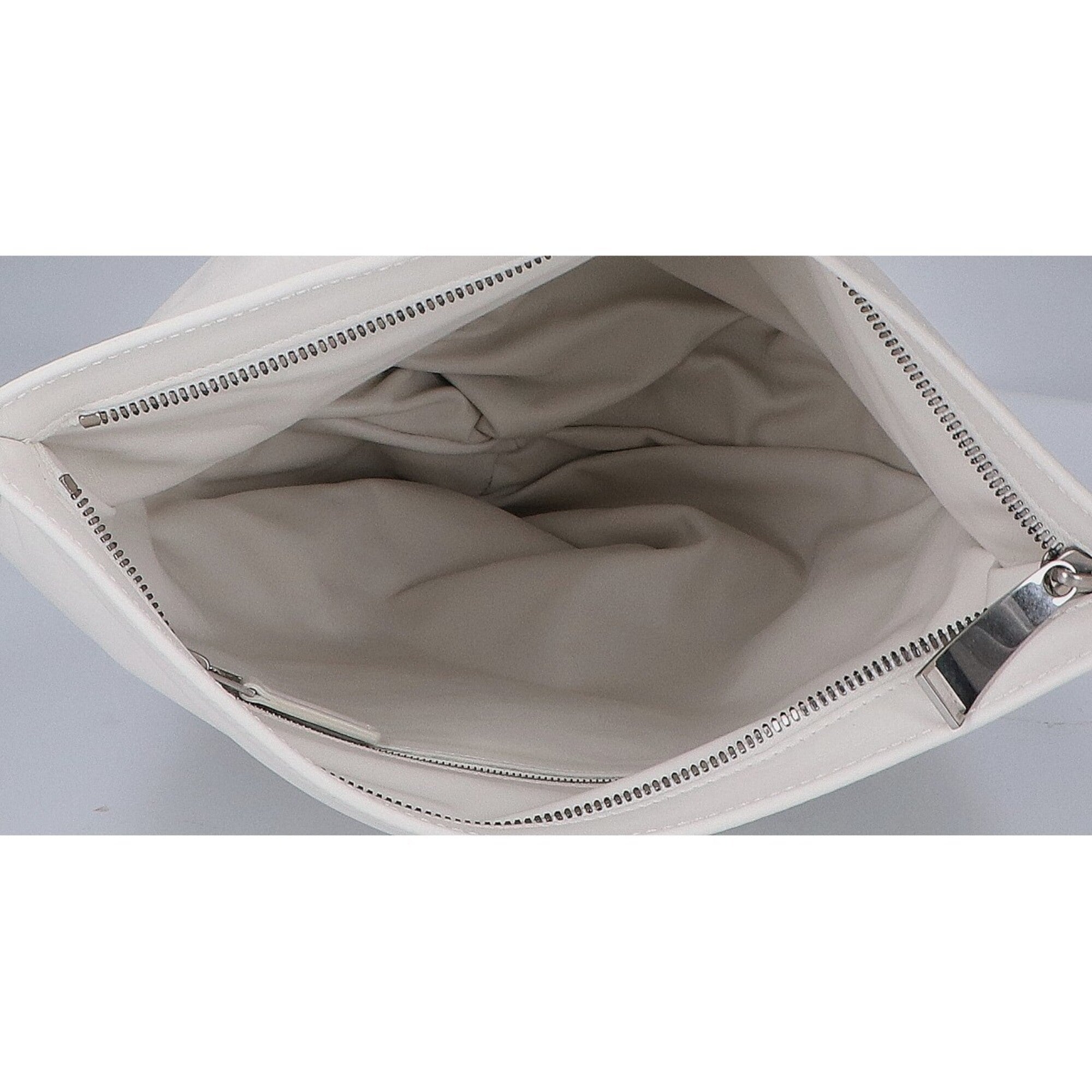 Bottega Veneta White Leather Handbag (Pre-Owned)