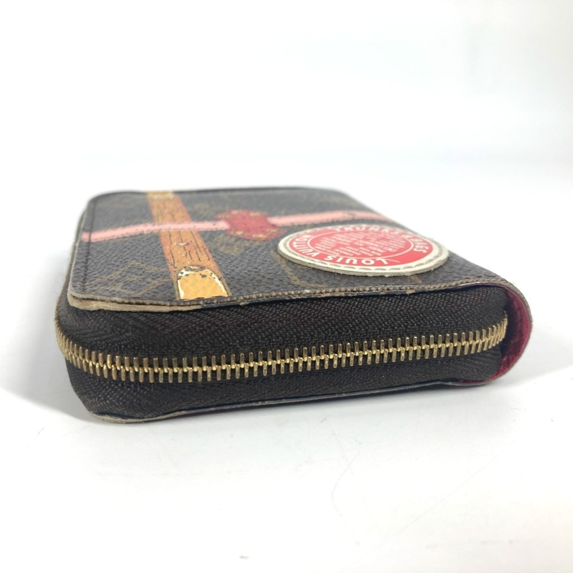 Louis Vuitton Monogram Brown Pink Monogram Coin Purse/Coin Case (Pre-Owned)