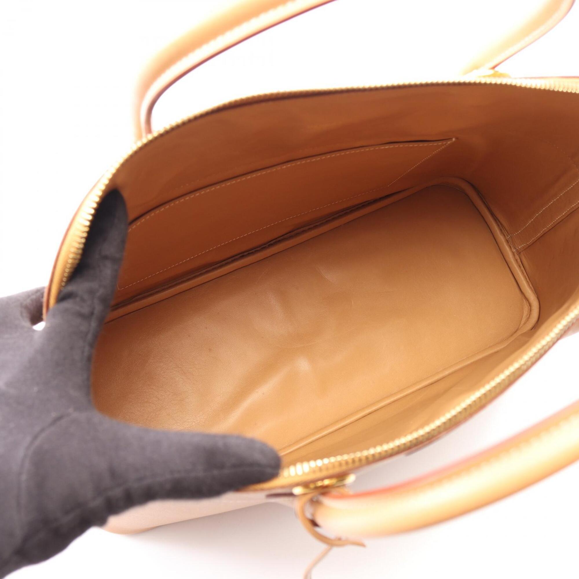 Hermes Beige Natural Courchevel Leather Handbag (Pre-Owned)