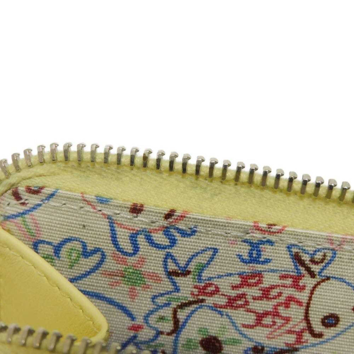 Chanel Yellow Grained Calfskin Coin Purse/Coin Case (Pre-Owned)