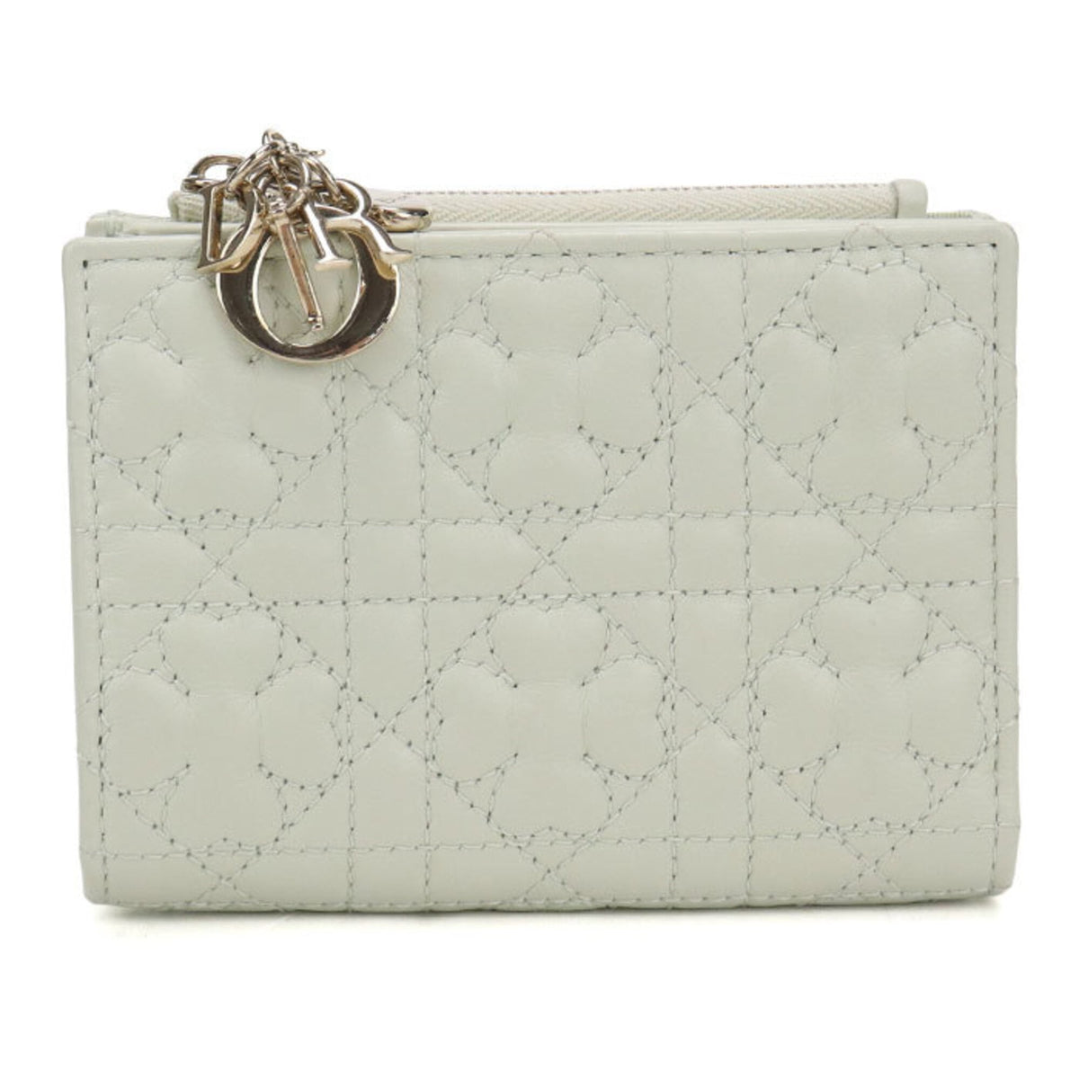 Christian Dior Green Leather Wallet (Bi-Fold) (Pre-Owned)