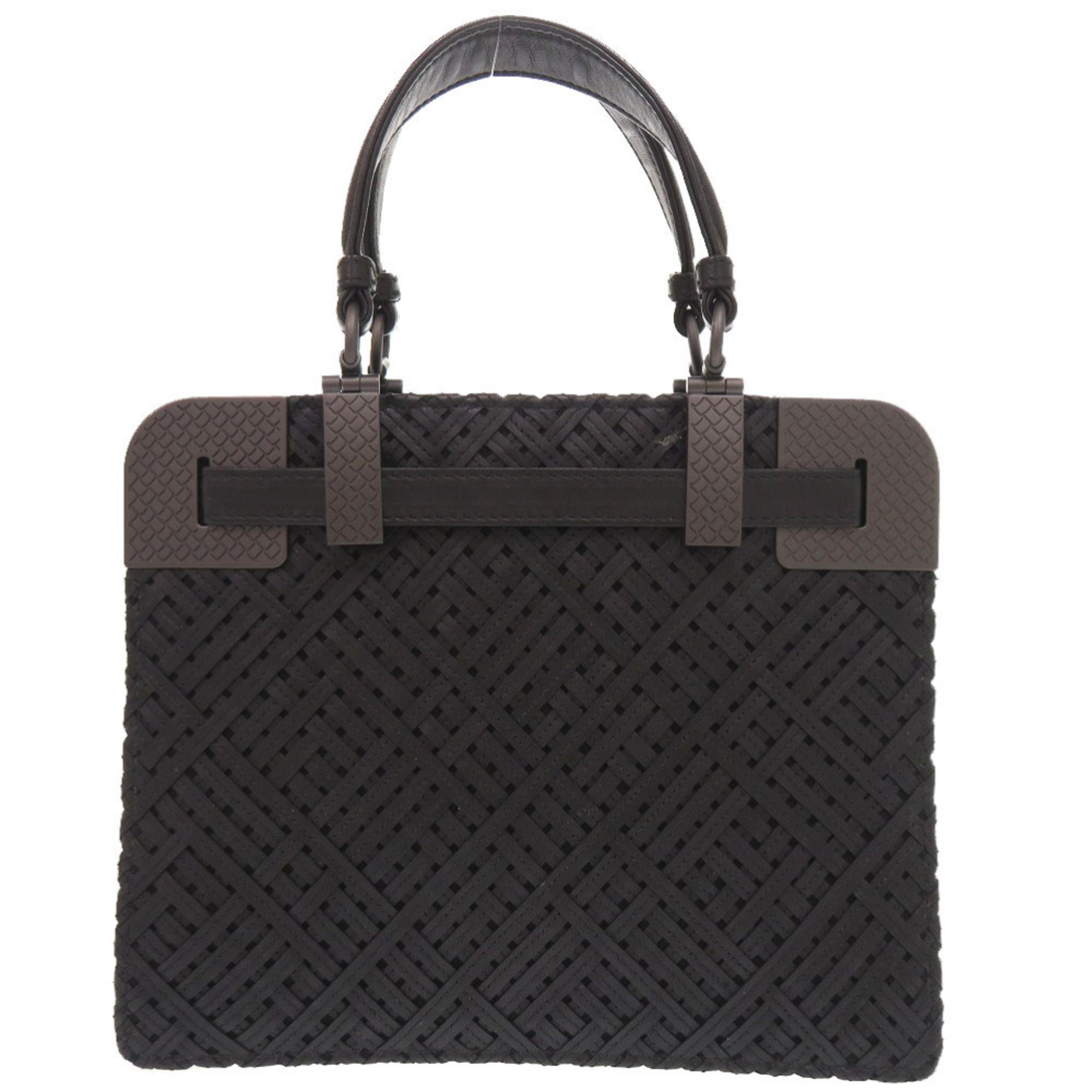 Bottega Veneta Black Leather Handbag (Pre-Owned)