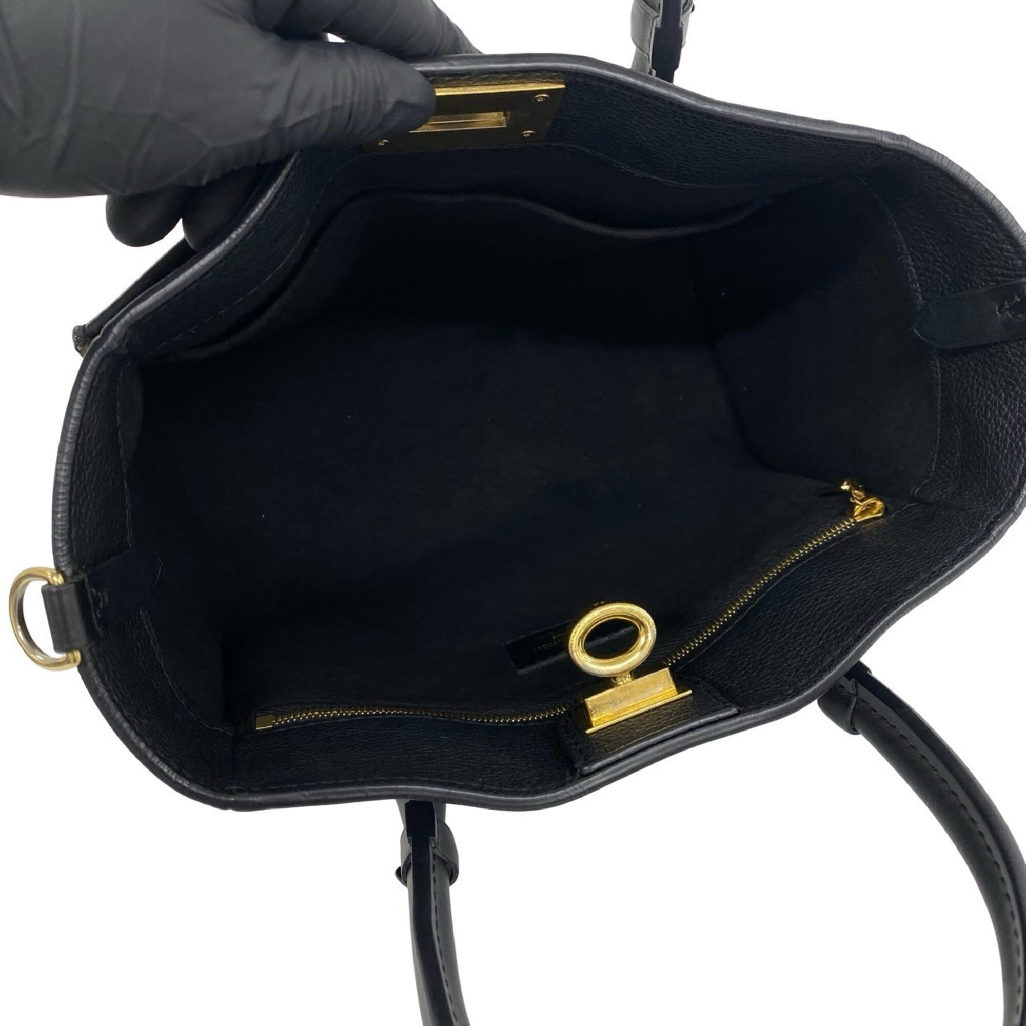 Louis Vuitton Black Brown Leather Pvc Handbag Shoulder Bag (Pre-Owned)