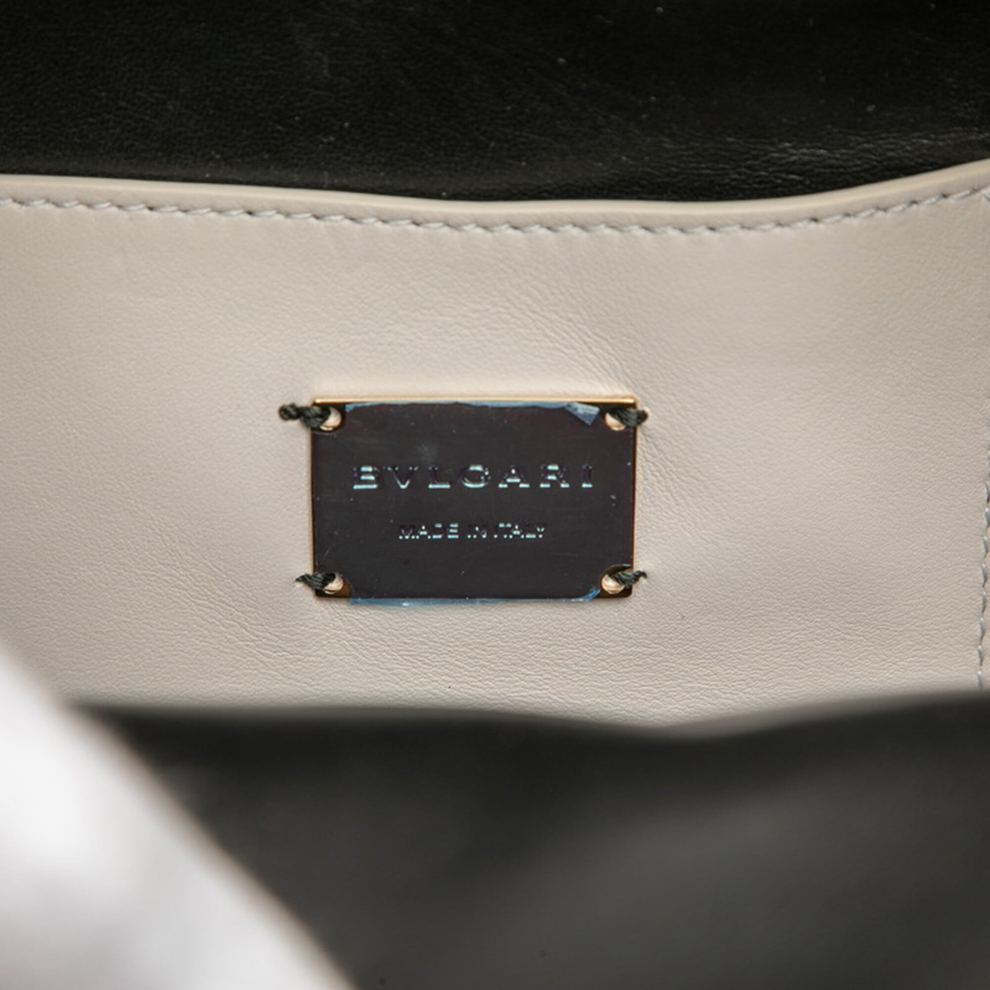 Bvlgari Ivory Leather Backpack (Pre-Owned)