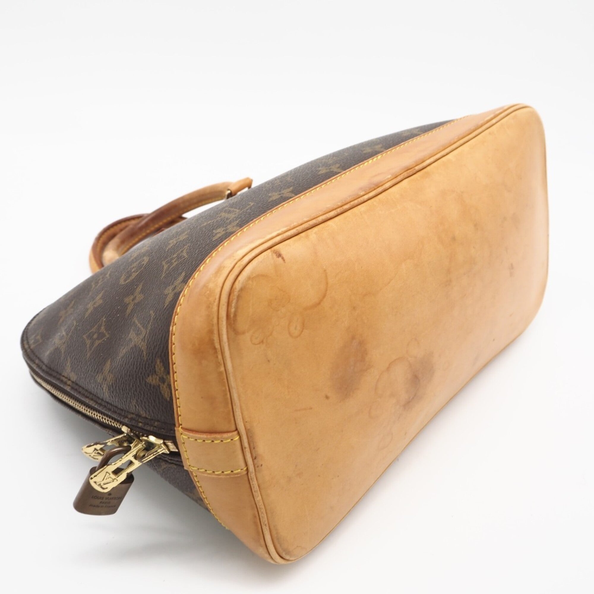Louis Vuitton Brown Coated Canvas Leather Handbag (Pre-Owned)
