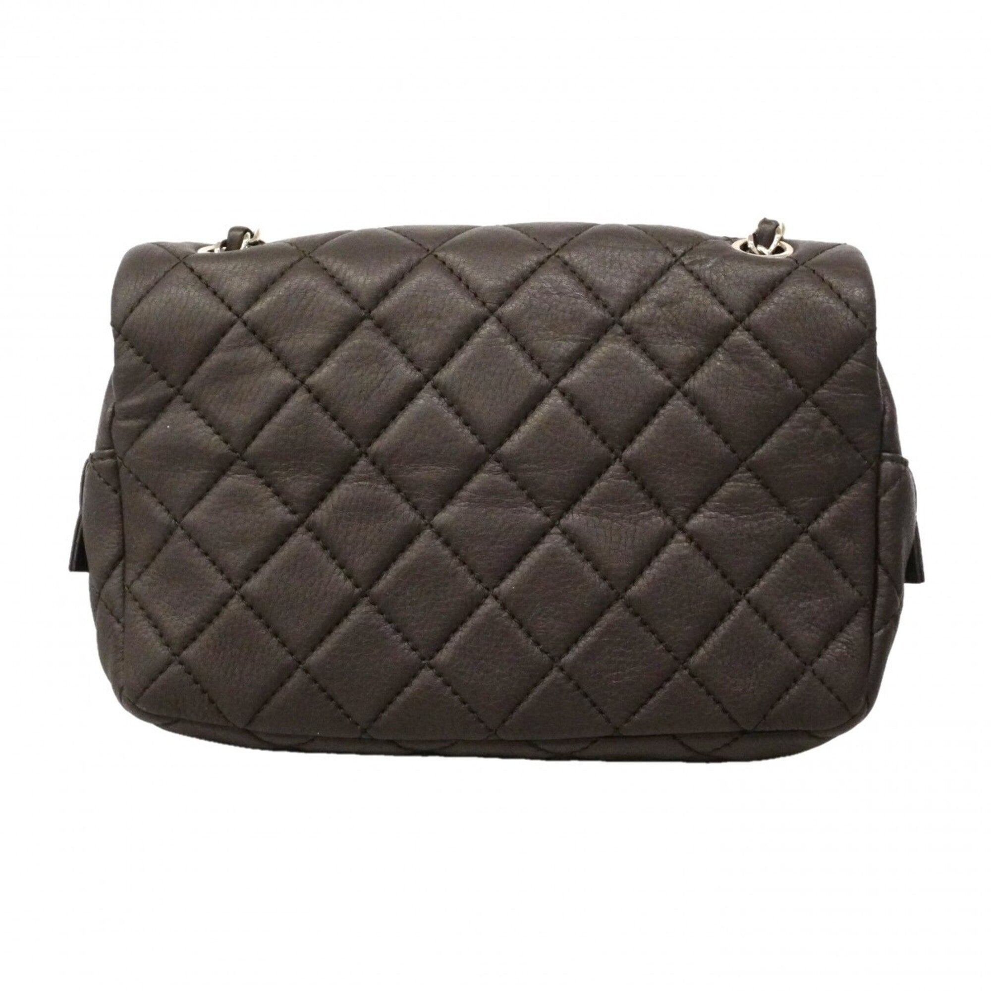 Chanel Brown Leather Shoulder Bag (Pre-Owned)