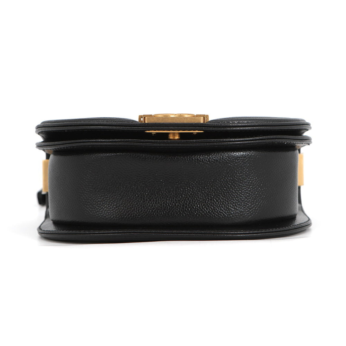 Chanel Black Grained Calfskin Handbag Shoulder Bag (Pre-Owned)