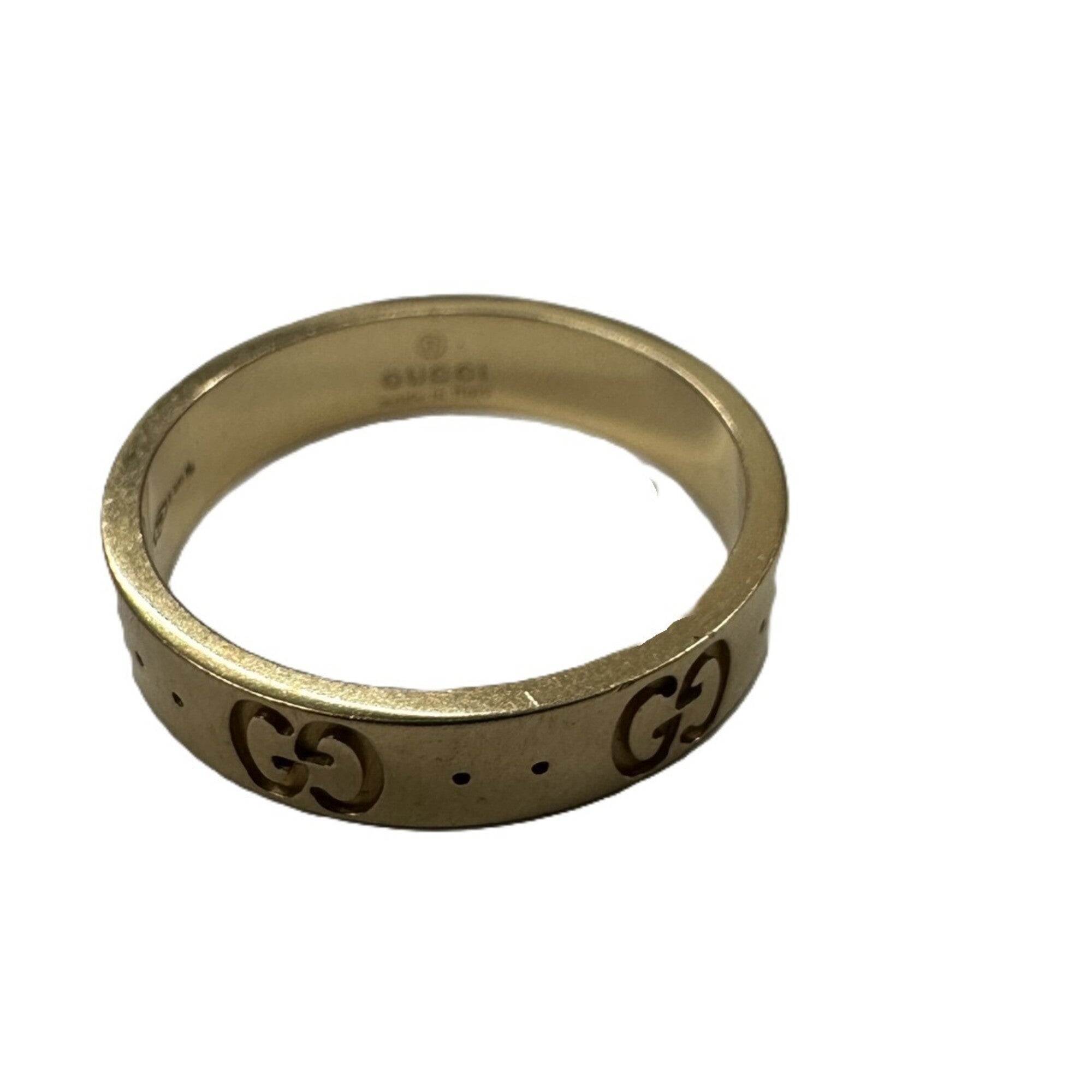 Gucci Icon Yellow Gold (18K) Band Ring (Pre-Owned)