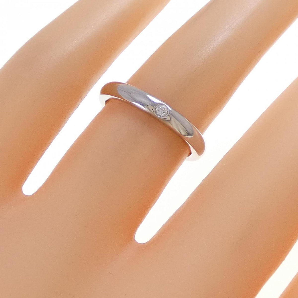 Tiffany Platinum Platinum 950 Band Ring (Pre-Owned)