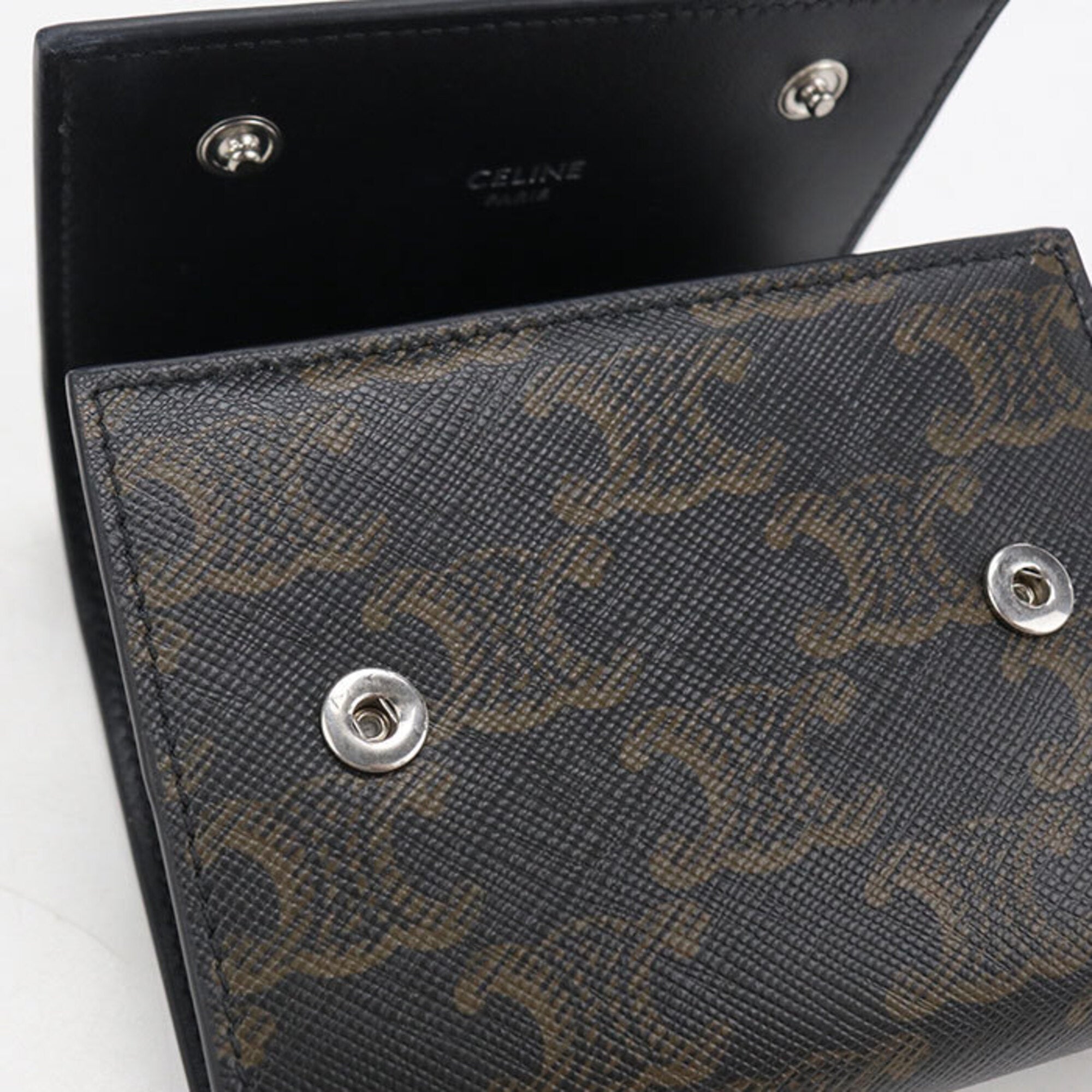 Celine Brown Pvc Wallet (Tri-Fold) (Pre-Owned)