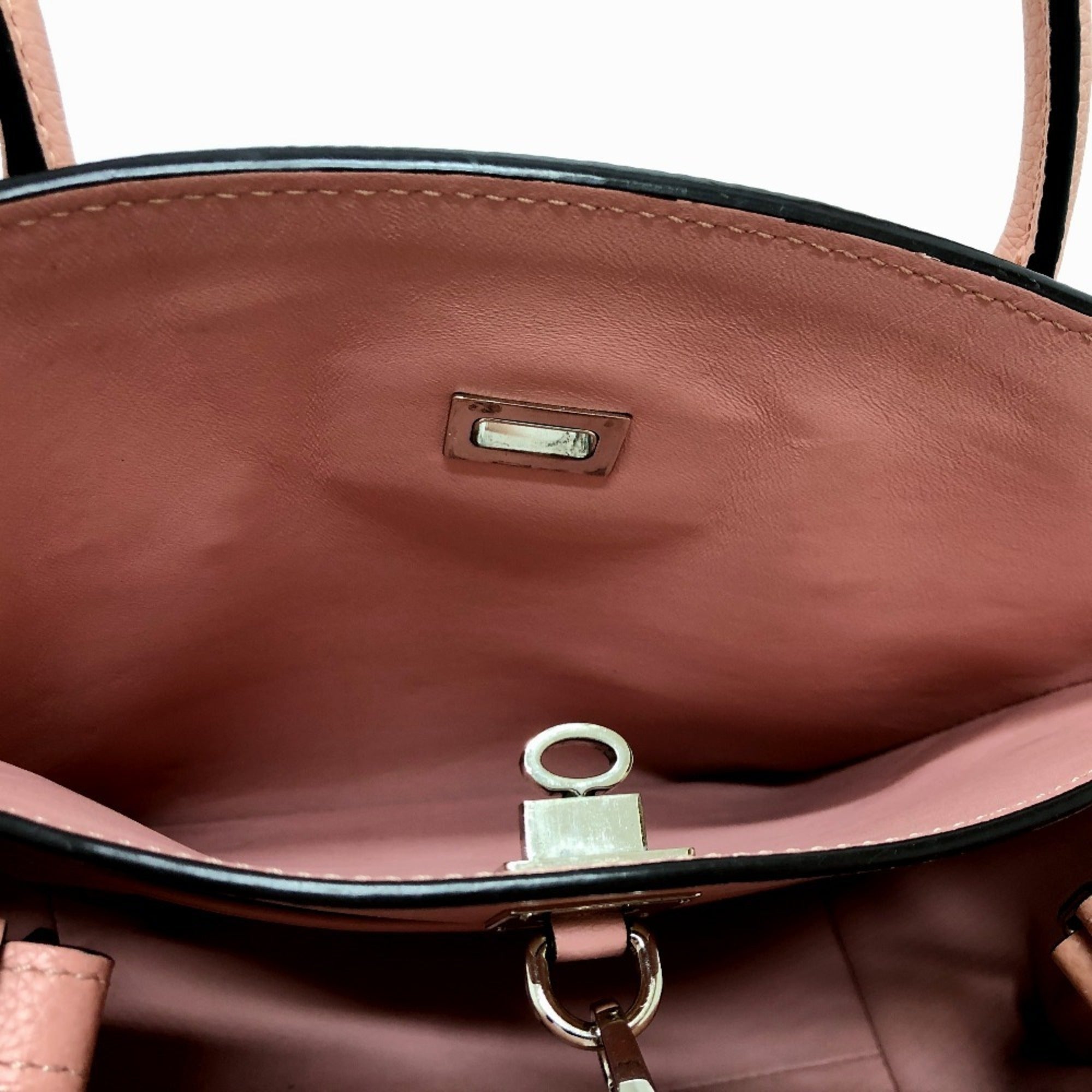 Louis Vuitton Pink Rose Poudre Leather Handbag Tote Bag (Pre-Owned)