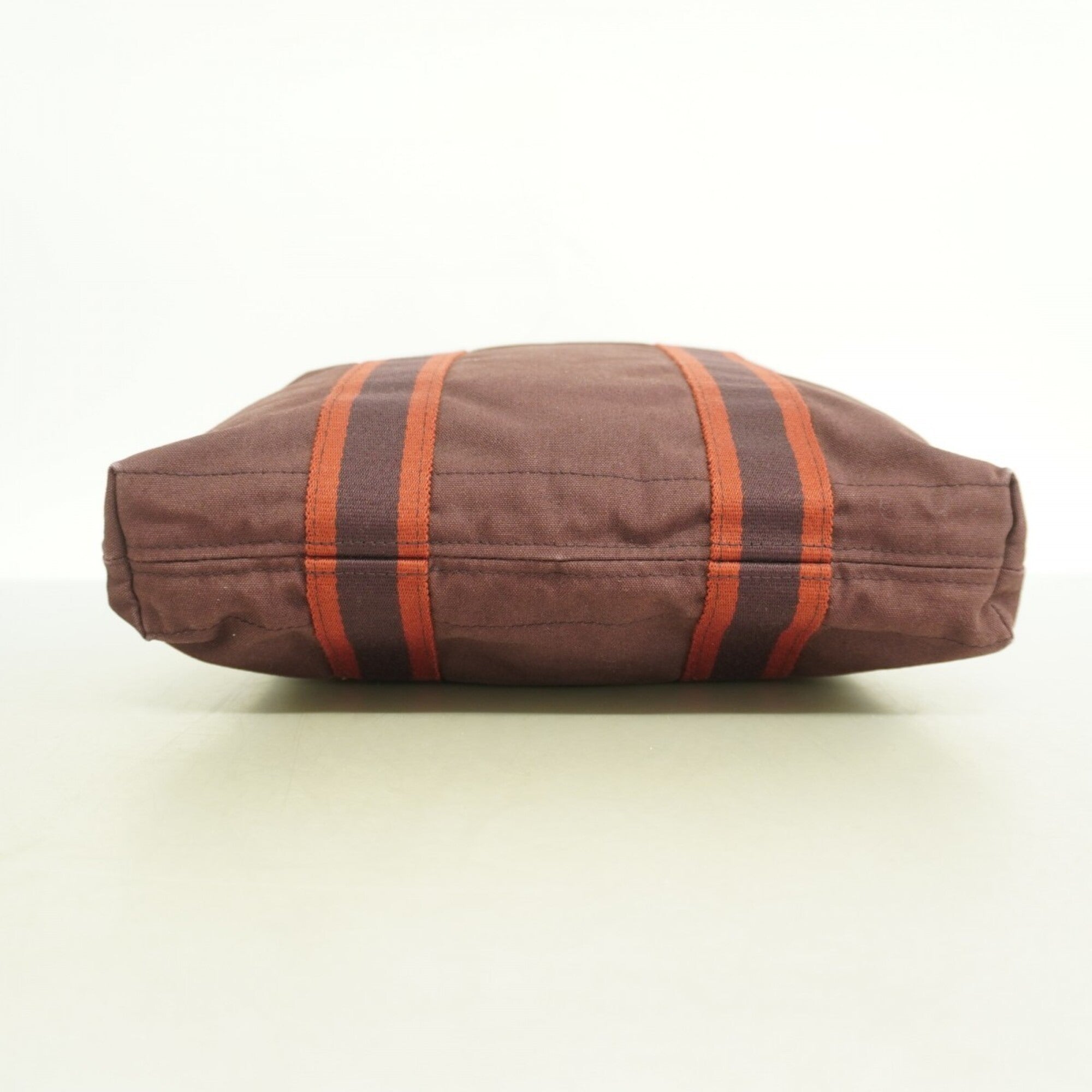 Hermes Bordeaux Canvas Tote Bag (Pre-Owned)