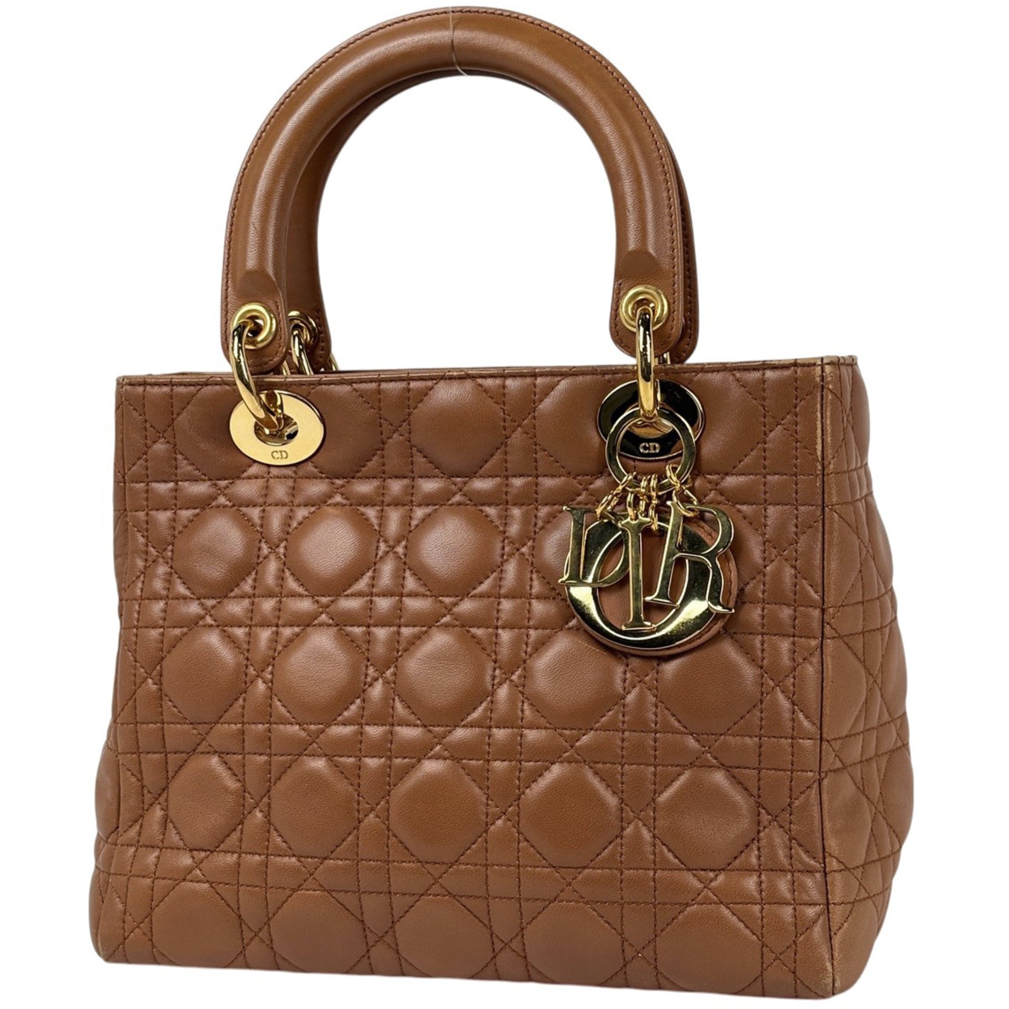 Christian Dior Brown Leather Handbag (Pre-Owned)