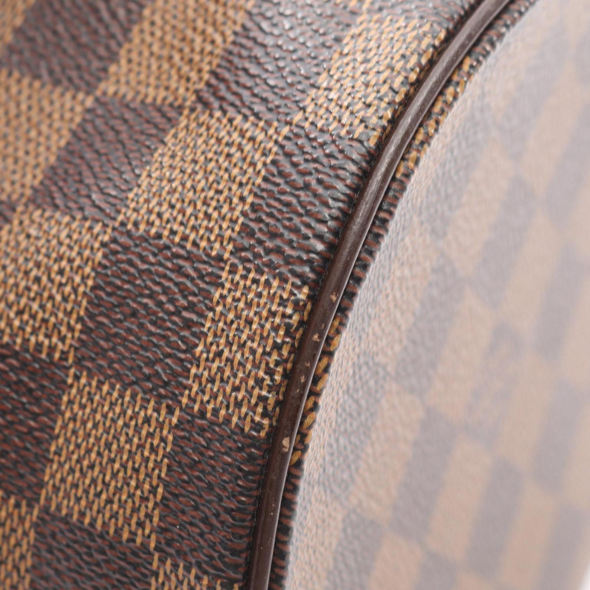 Louis Vuitton Damier Brown Ebene Coated Canvas Leather Handbag (Pre-Owned)