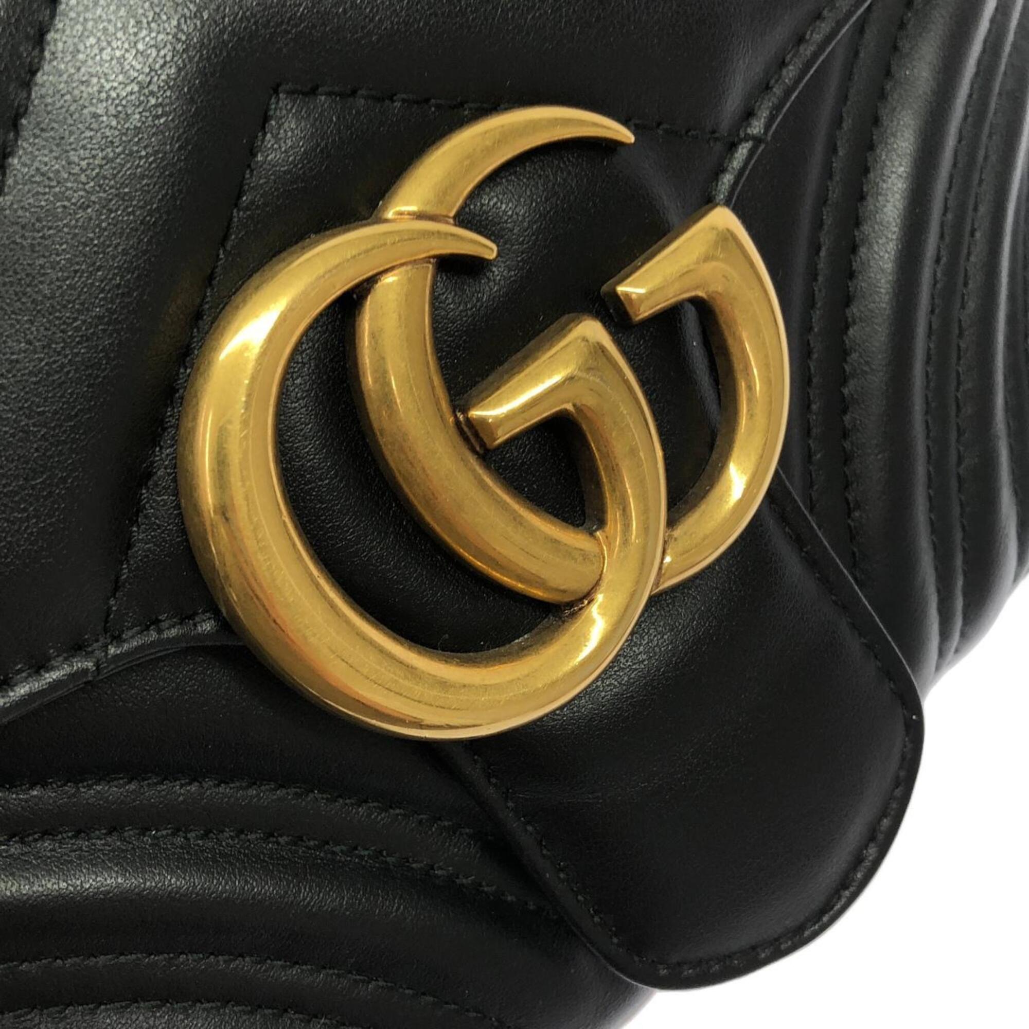Gucci Black Leather Shoulder Bag (Pre-Owned)