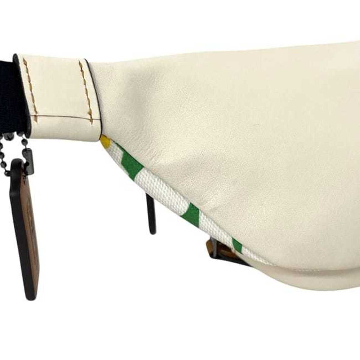 Coach Signature Multi-Color White Pvc Leather Sling Bag (Pre-Owned)