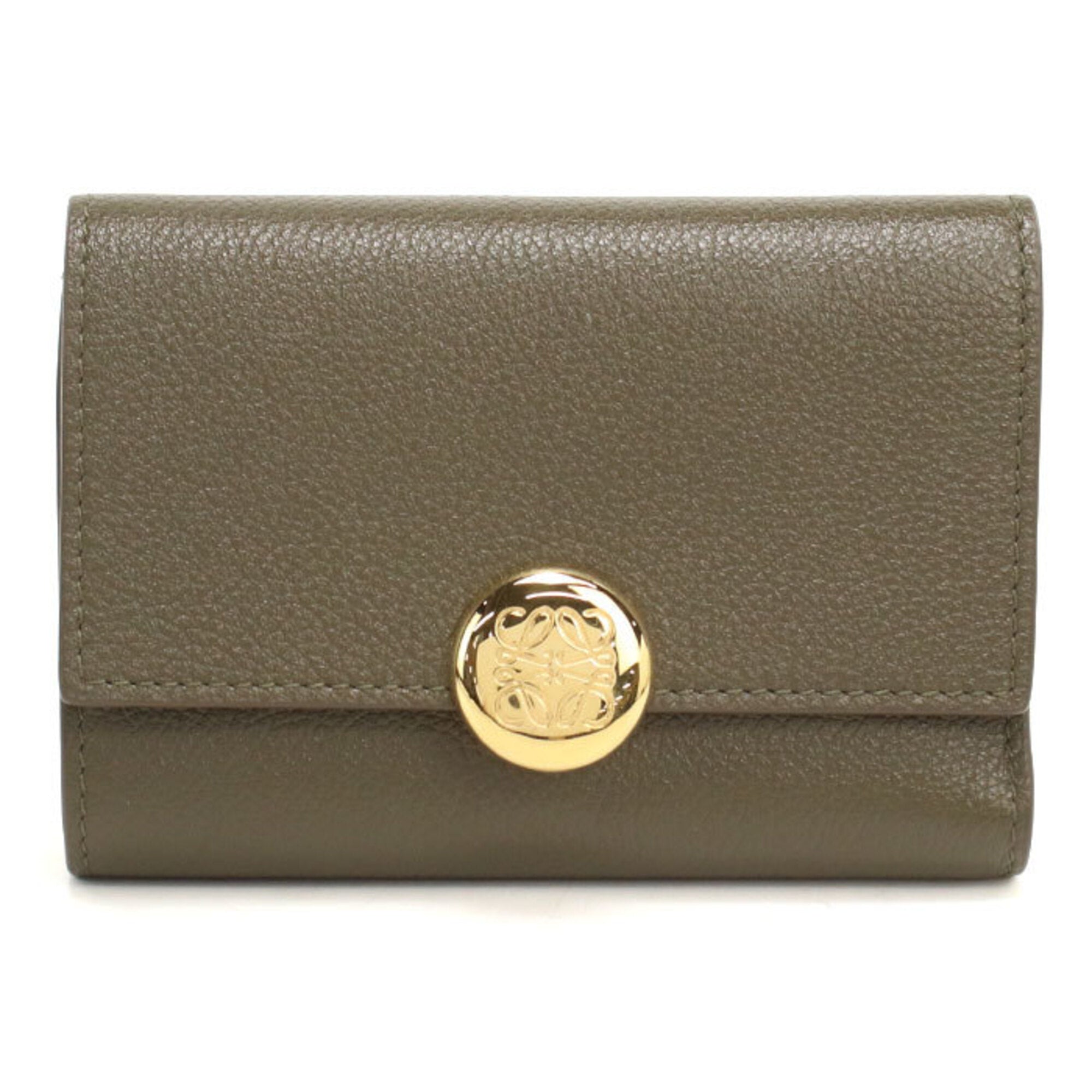 Loewe Khaki Wallet (Tri-Fold) (Pre-Owned)