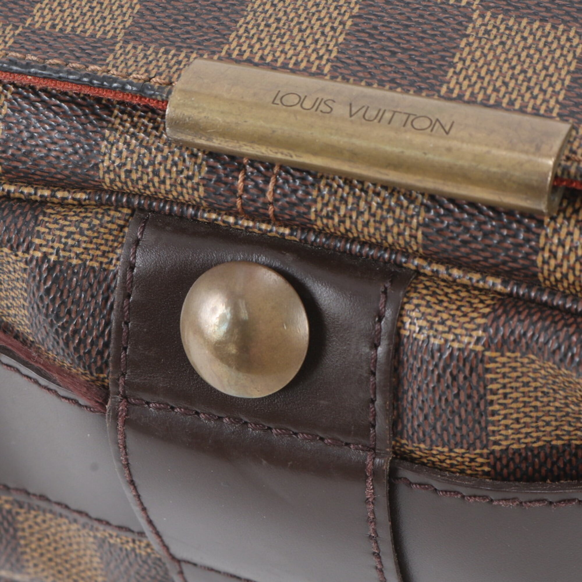 Louis Vuitton Damier Ebene Leather Coated Canvas Shoulder Bag (Pre-Owned)