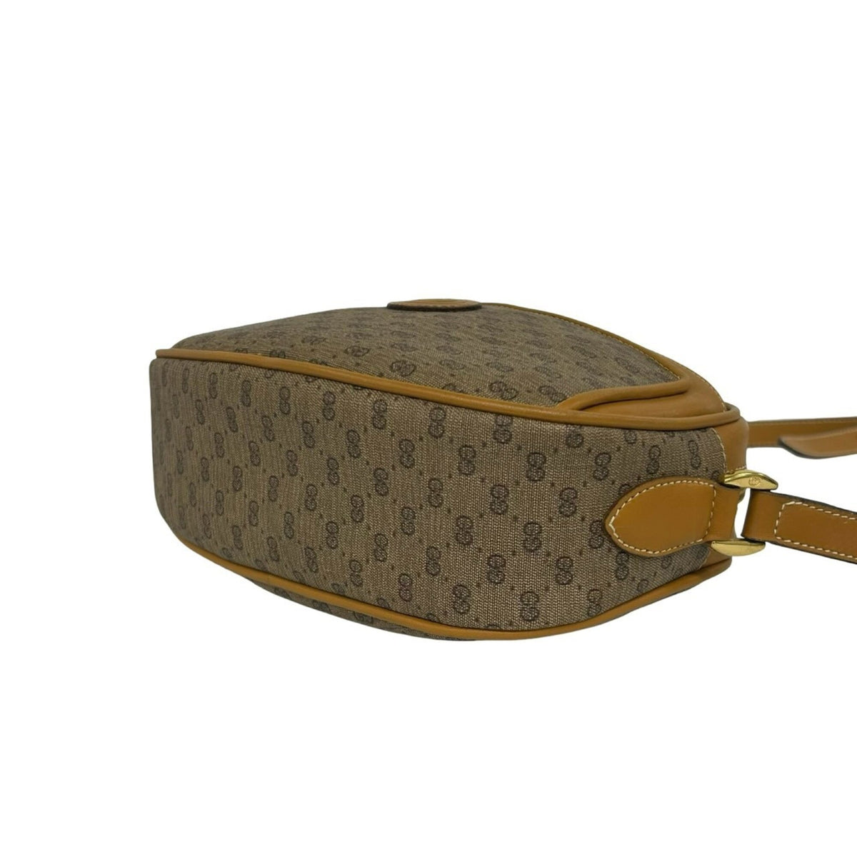 Gucci Brown Leather Pvc Pochette Shoulder Bag (Pre-Owned)