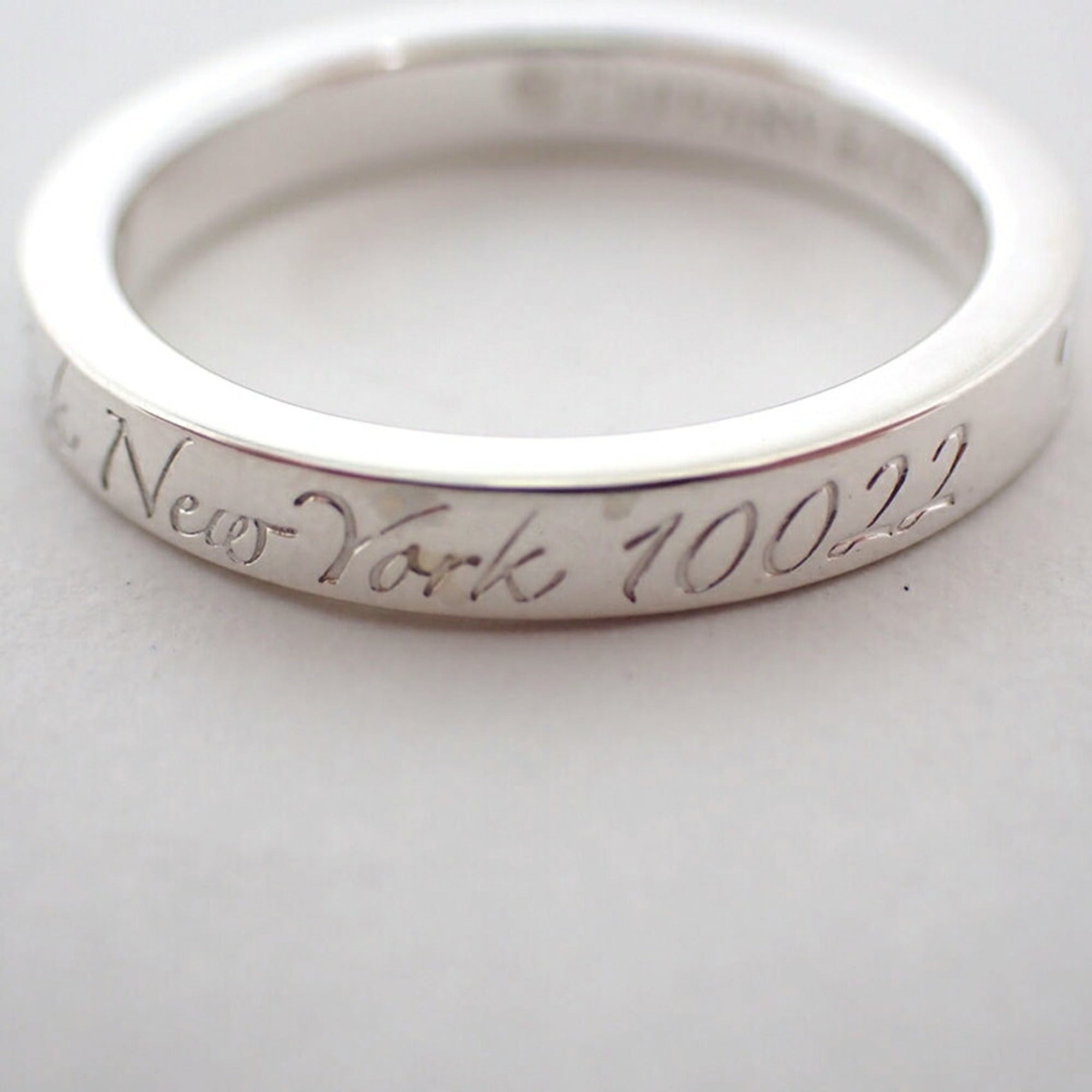 Tiffany Sterling Silver 925 Band Ring (Pre-Owned)