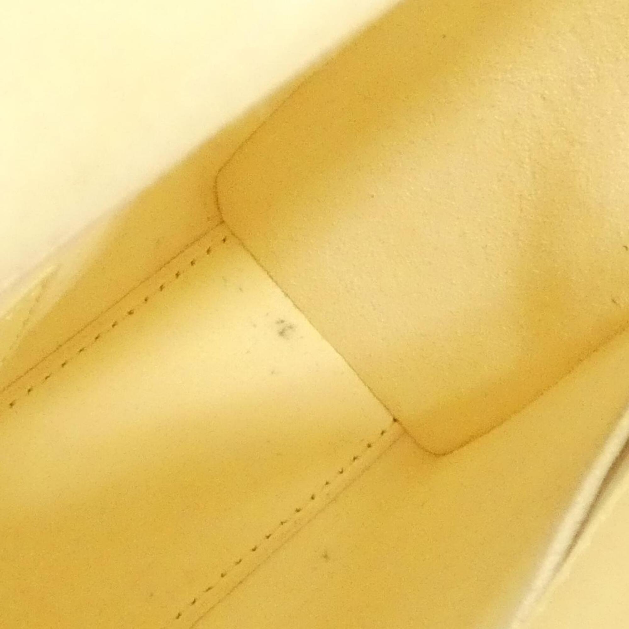 Christian Dior Lady Dior Pale Yellow Leather Handbag (Pre-Owned)
